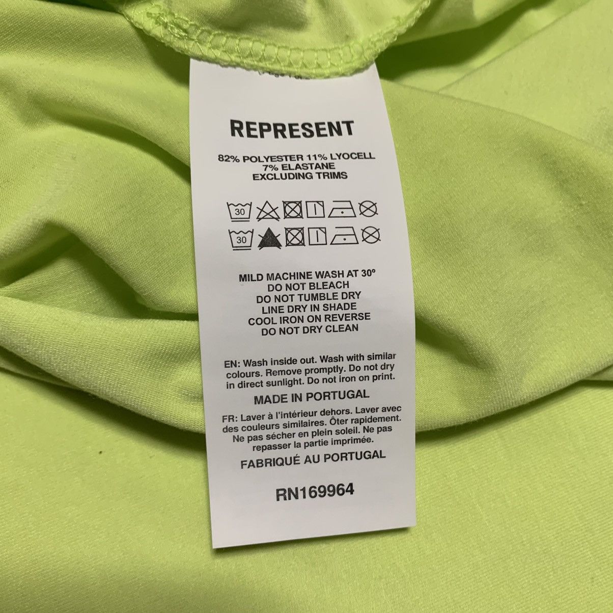 Represent Clo. Represent Small 247 Future Terrains Tank Shadow Lime Green Size US S / EU 44-46 / 1 - 8 Thumbnail