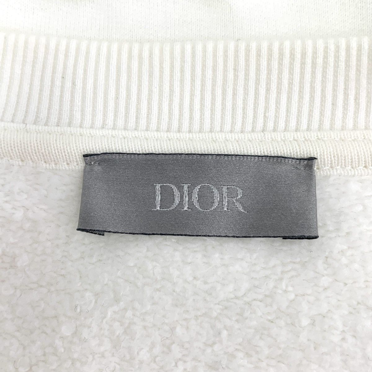 Dior Dior White Letter Embroidered Long Sleeve Sweatshirt K26WX Size US S / EU 44-46 / 1 - 5 Thumbnail