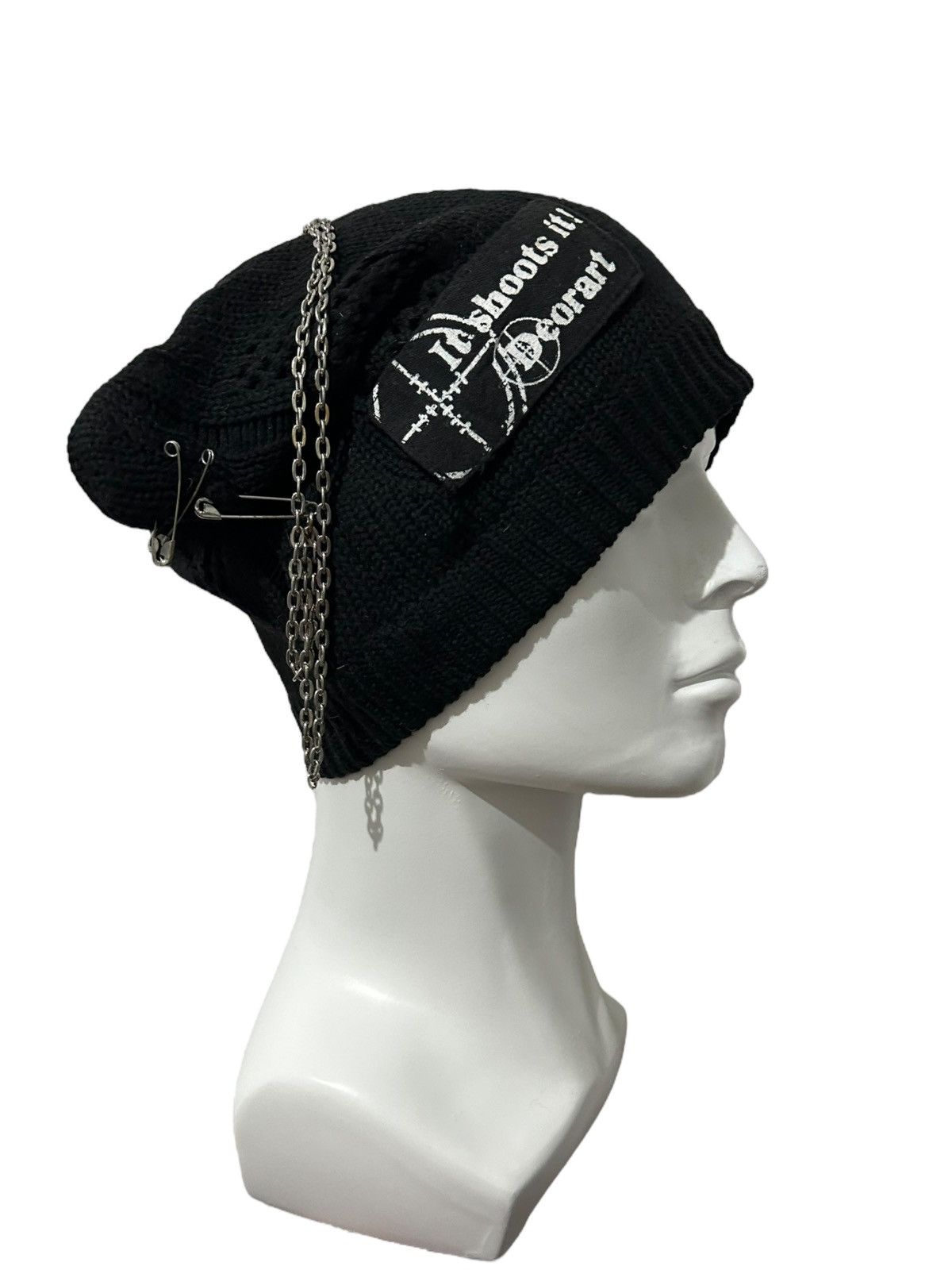 If Six Was Nine MADE IN DEVIL Deorart Crazy Punk Bondage Beanie Hats RARE 🎌☠️ Size ONE SIZE - 5 Thumbnail