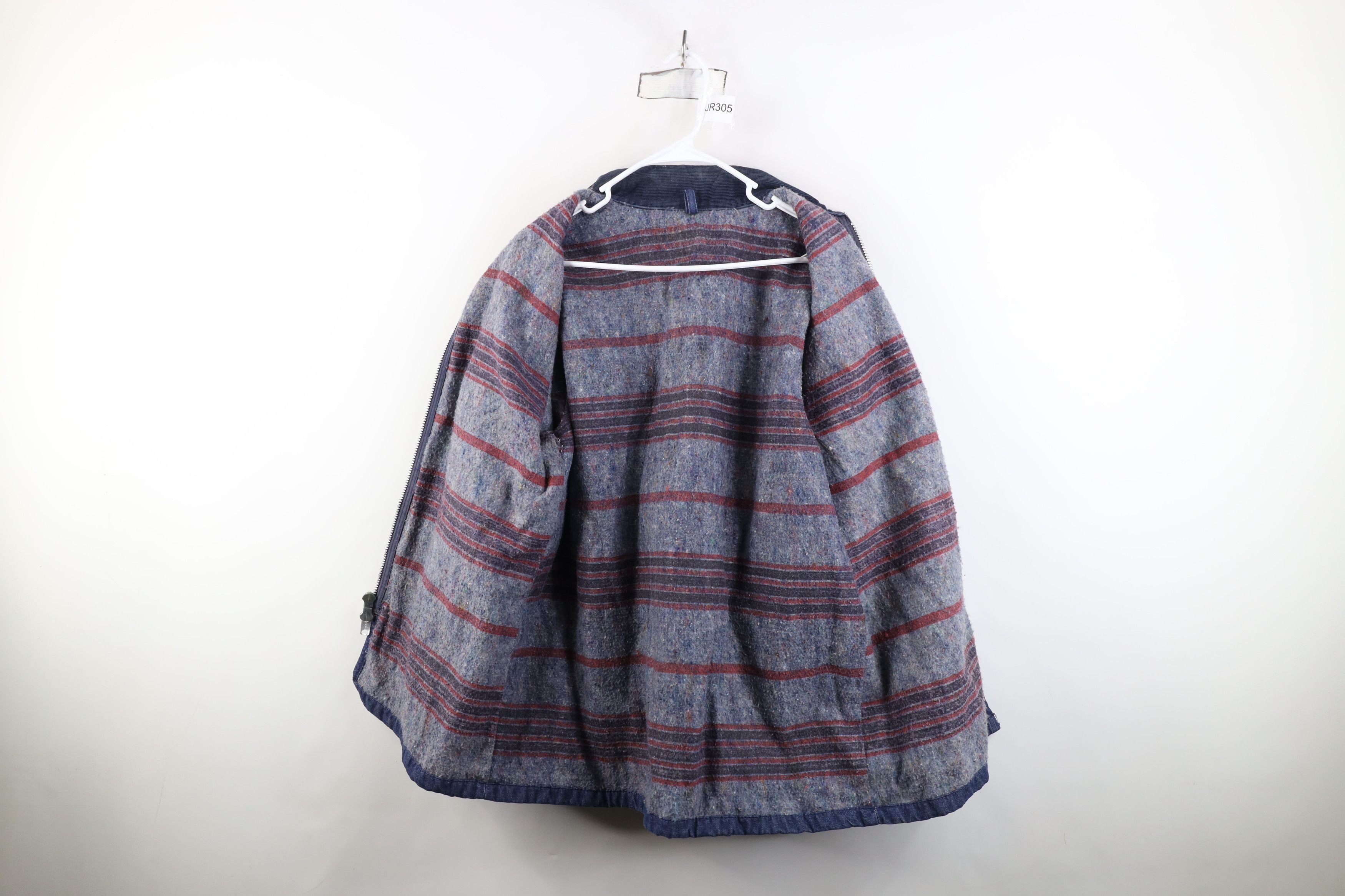 Vintage Vintage 60s Streetwear Lined Denim Chore Barn Jacket USA Size US L / EU 52-54 / 3 - 9 Thumbnail