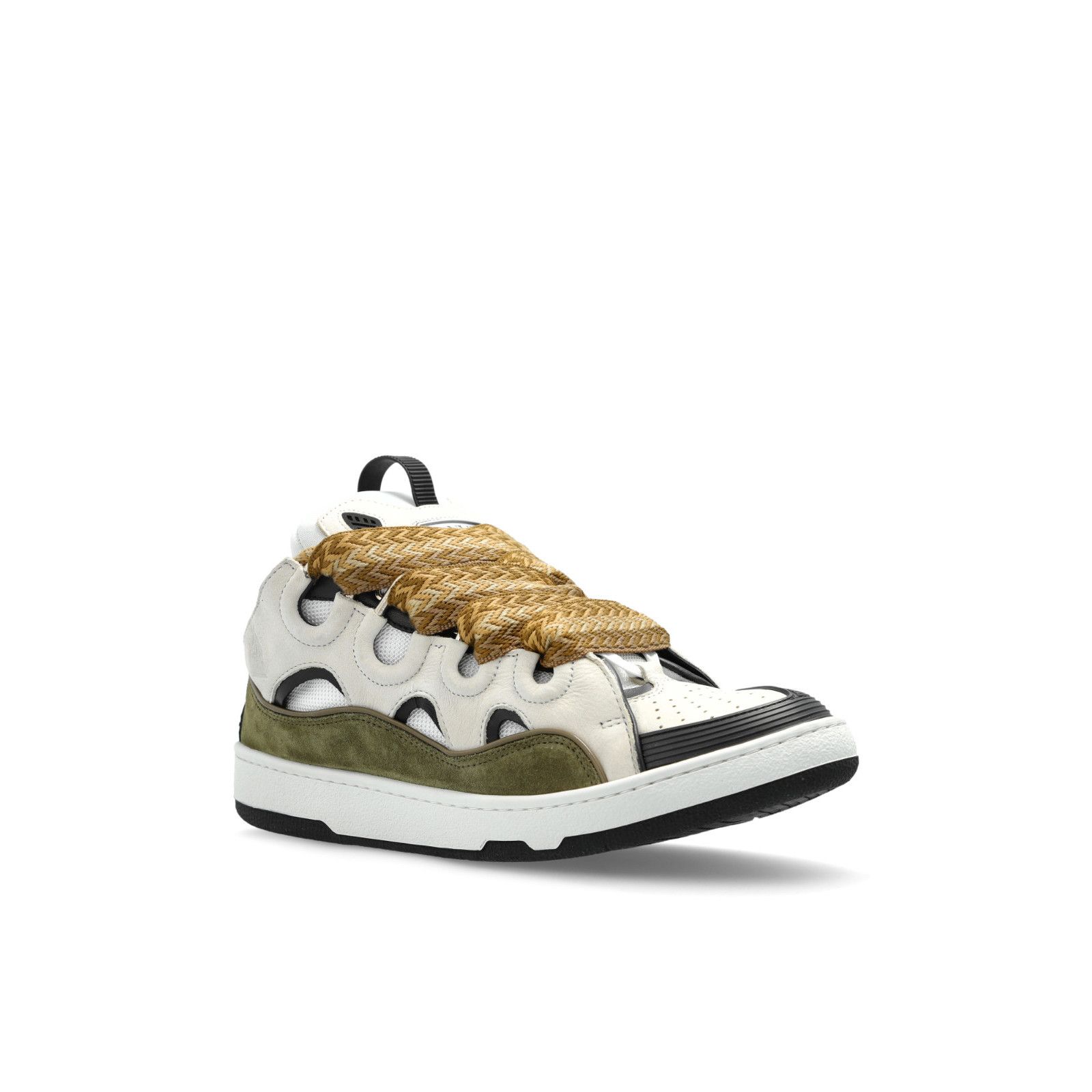 Lanvin LANVIN Curb Oversized Cream Leather Sneakers New & Authentic Size US 8 / EU 41 - 2 Thumbnail