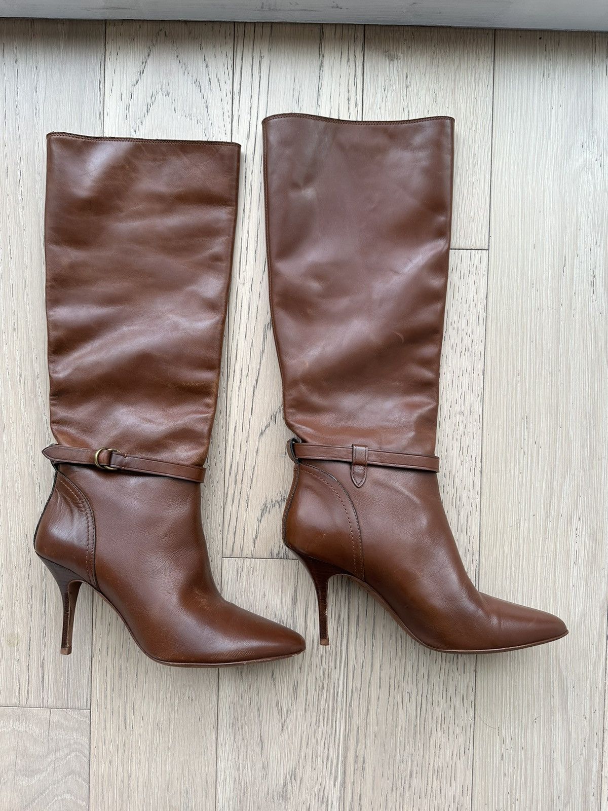 Polo Ralph Lauren Ralph Lauren Brown Leather Boots Size US 8.5 / IT 38.5 - 3 Thumbnail
