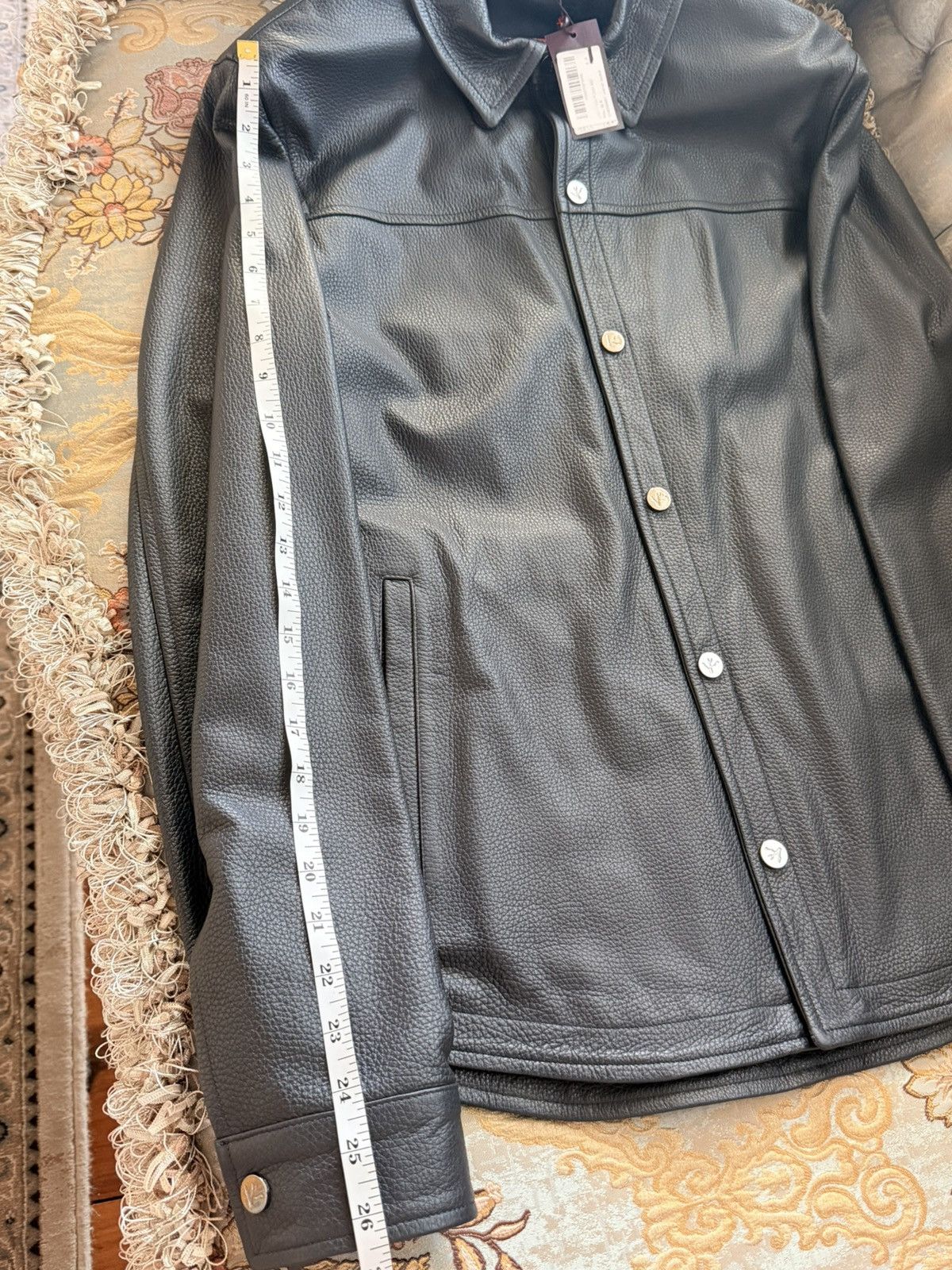 Isaia Napolii New ISAIA NAPOLI Men Deerskin Leather Shirt Jacket Overshirt Size US M / EU 48-50 / 2 - 14 Thumbnail