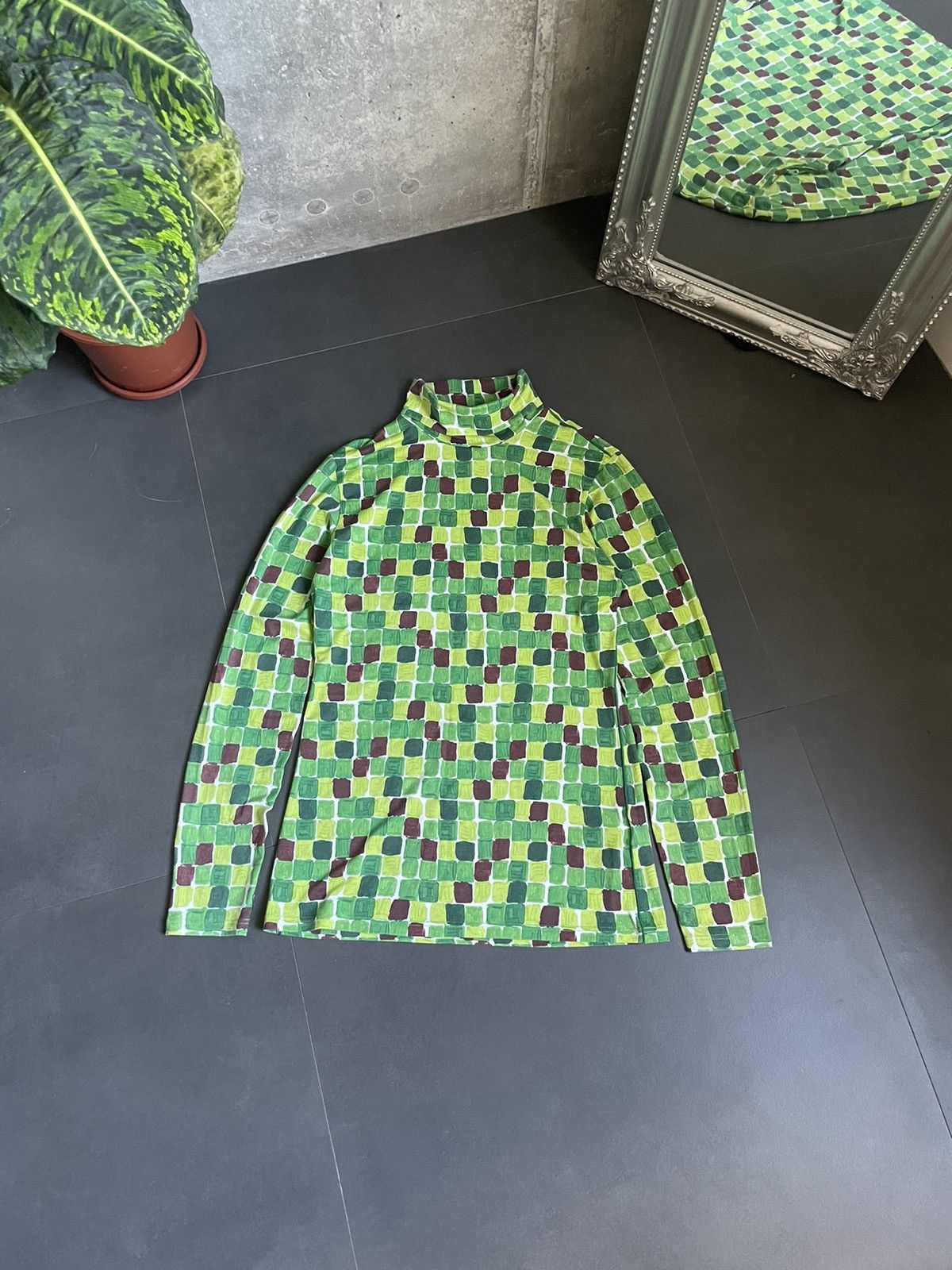 Marni × Uniqlo Rare Marni X Uniqlo Abstraction Heattech Turtleneck Y2k Size US M / EU 48-50 / 2 - 9 Thumbnail