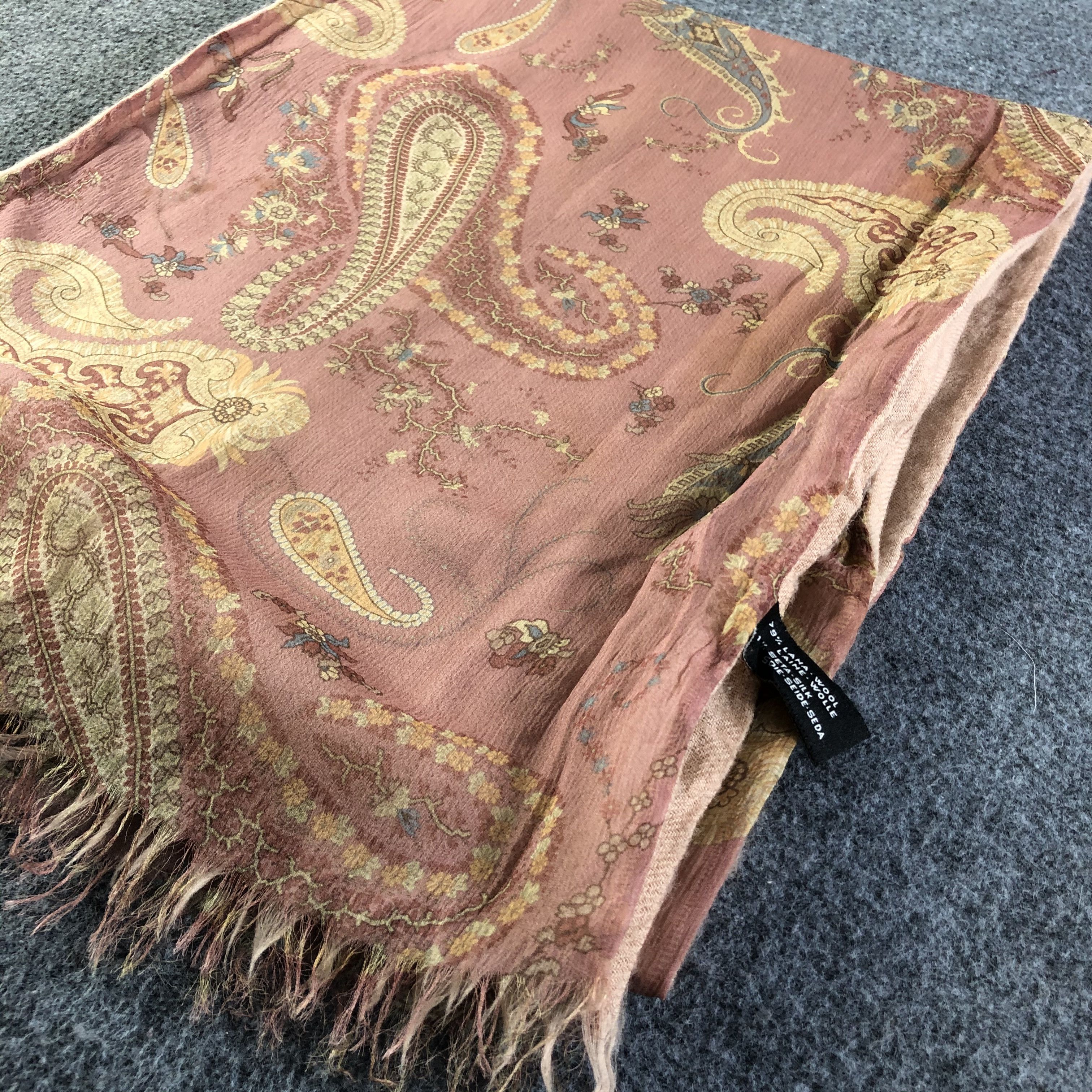 Vintage Vintage Paislee Scarf / Muffler / Neckwear Size ONE SIZE - 3 Thumbnail
