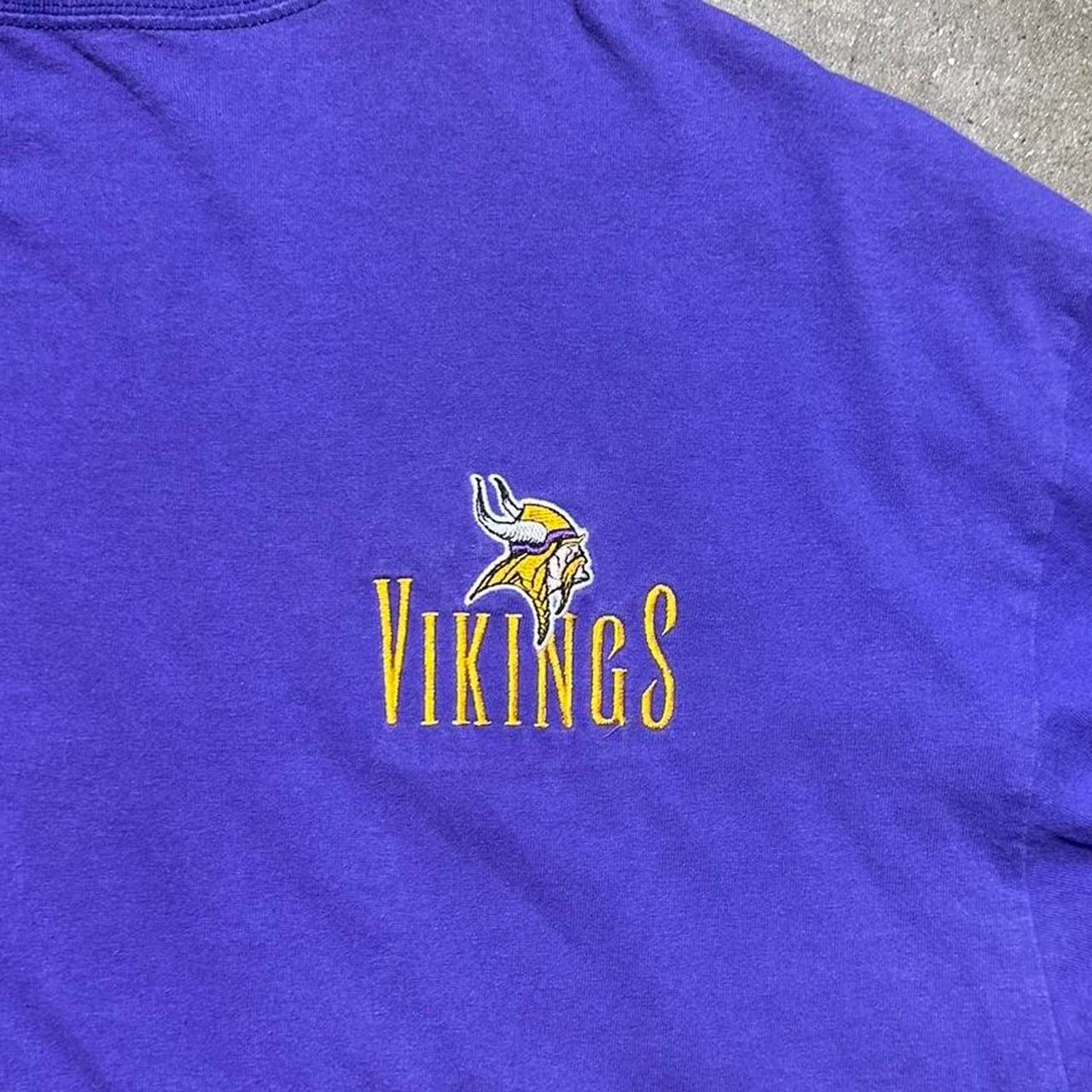 NFL Vintage 90s Minnesota Vikings Embroidered Long Sleeve Shirt Size US XXL / EU 58 / 5 - 3 Thumbnail