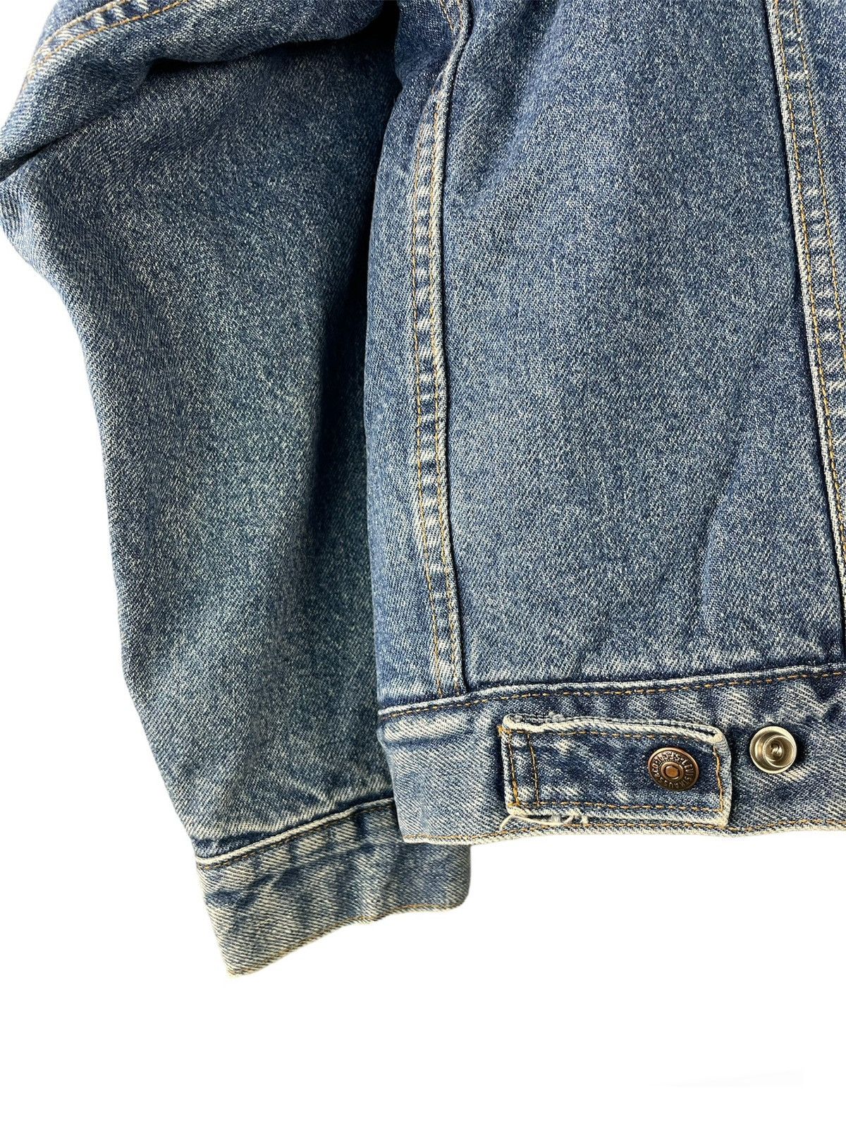 Levi's Levis Stamp 521 Lined Sherpa Trucker Denim Vintage Jacket Size US L / EU 52-54 / 3 - 8 Thumbnail