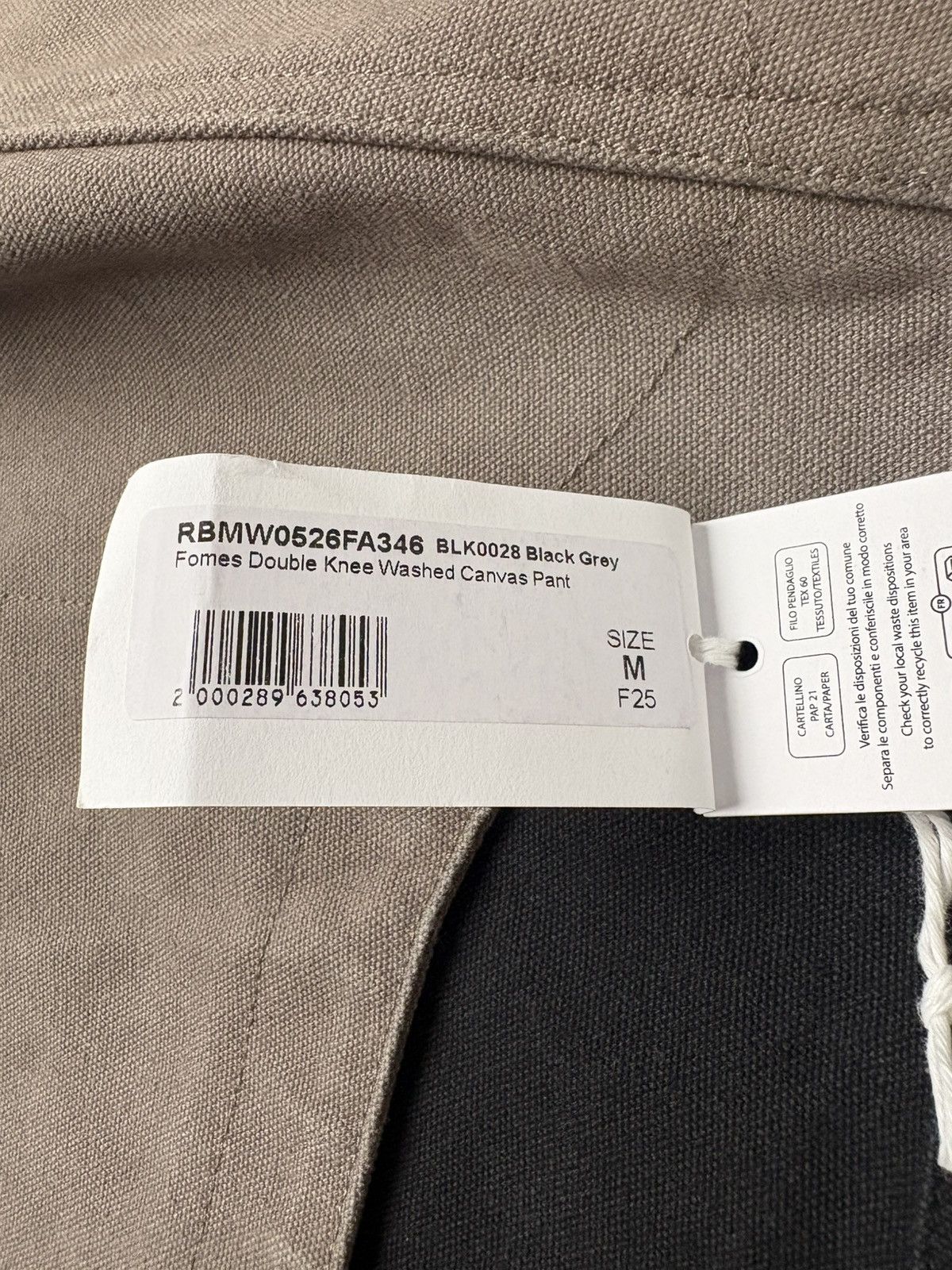 ROA (RARE) ROA Fomes Double Knee Washed Canvas Pant Black/Grey Size US 32 / EU 48 - 13 Thumbnail