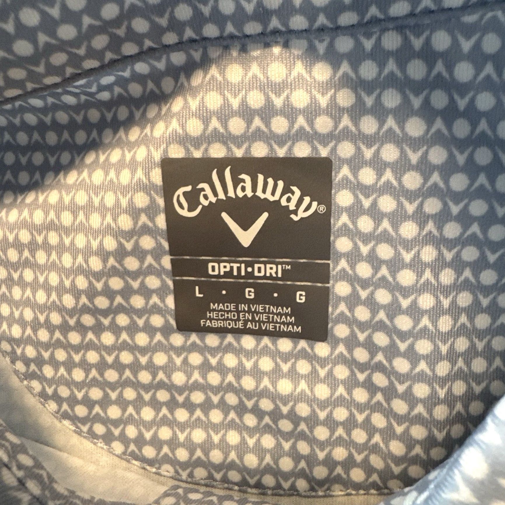 Callaway Callaway Polo Shirt Opti-Dri Golf Ball AOP Gray White Mens L Large Size US L / EU 52-54 / 3 - 3 Thumbnail