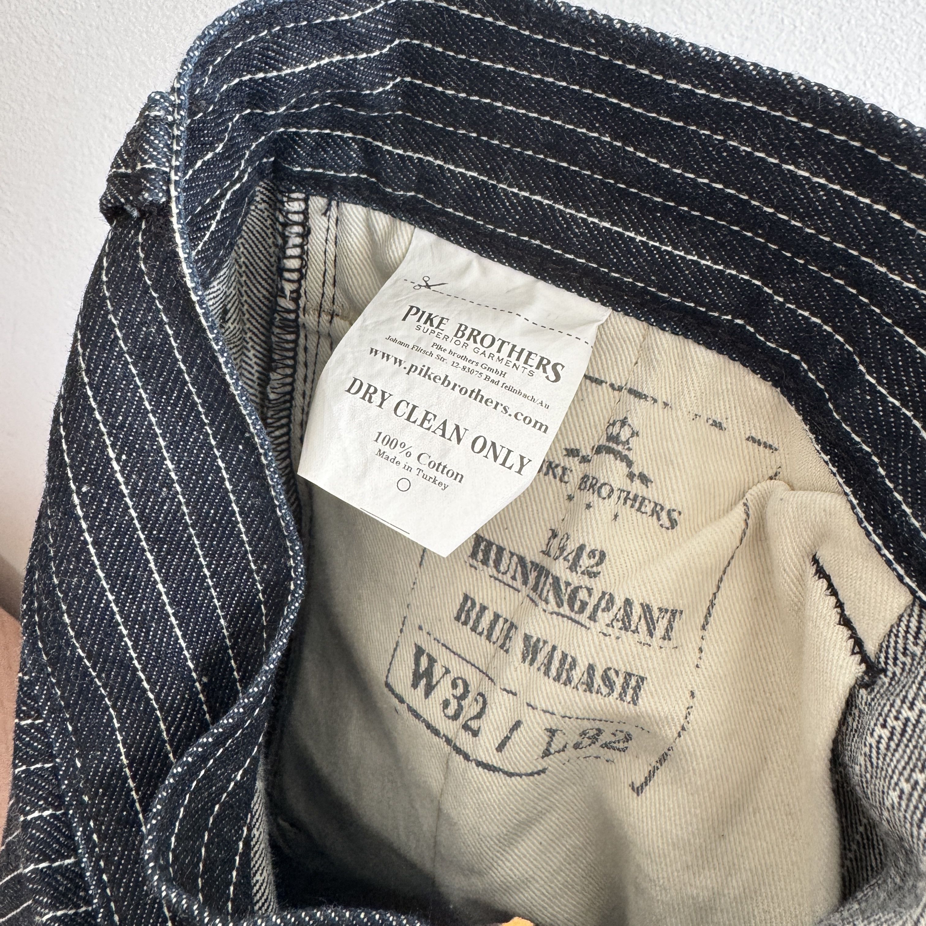 Pike Brothers Pike Brothers Hunting Selvage Denim Pant blue Wabash S 32x32 Size US 31 - 13 Thumbnail