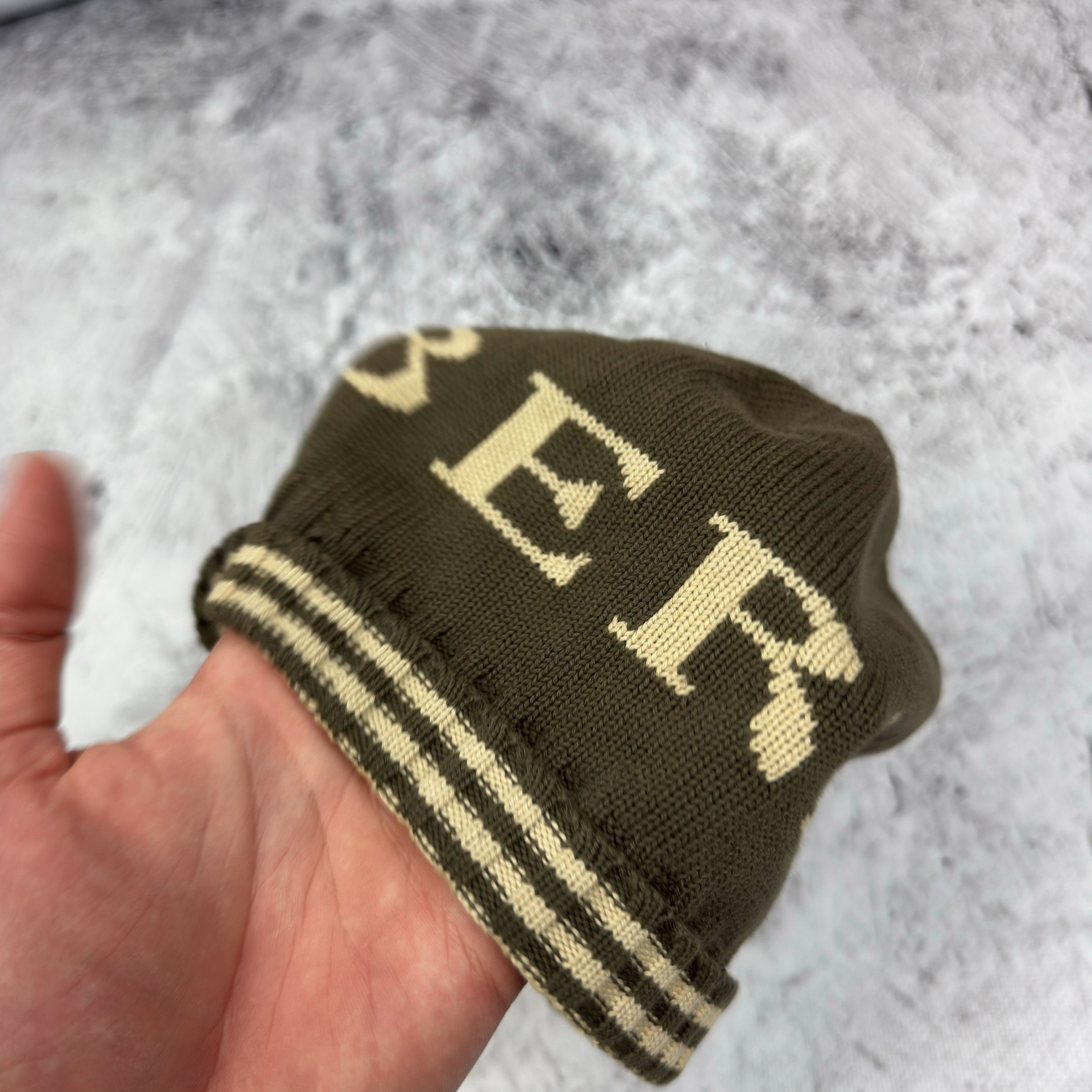 Burberry Burberry Cashmere Knit Brown Tan Logo Beanie Hat Size ONE SIZE - 5 Thumbnail