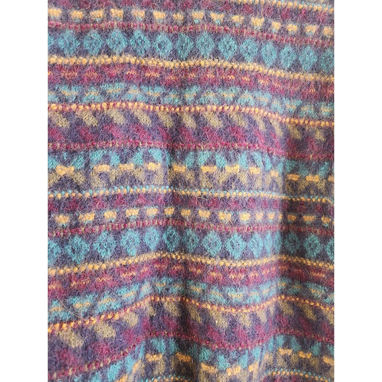 J.P. Tilford J.P Tilford 100% Alpaca Unisex Multicolor Sweater-Medium Size US M / EU 48-50 / 2 - 4 Thumbnail