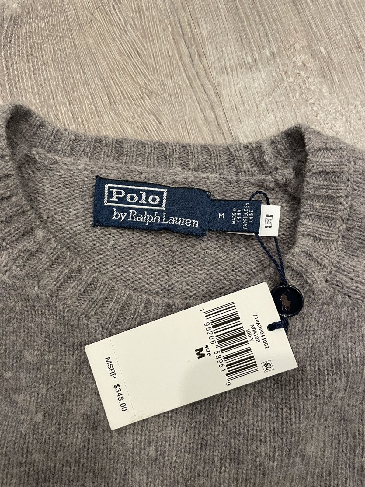 Ralph Lauren Ralph Lauren Suede-Patch Wool Crewneck Size US M / EU 48-50 / 2 - 3 Thumbnail