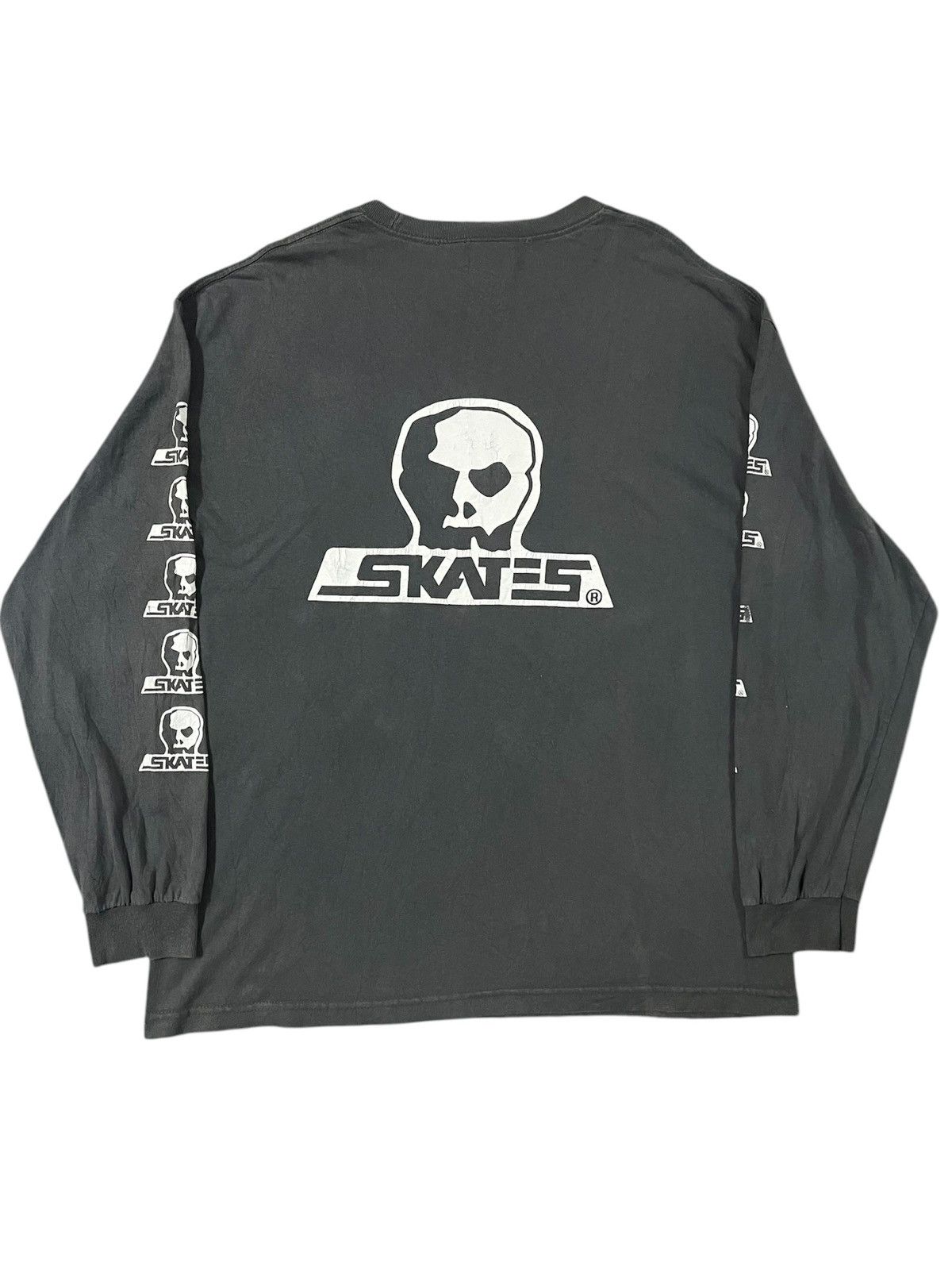Vintage Vintage Skates Skull Long Sleeve Size US XL / EU 56 / 4 - 2 Thumbnail