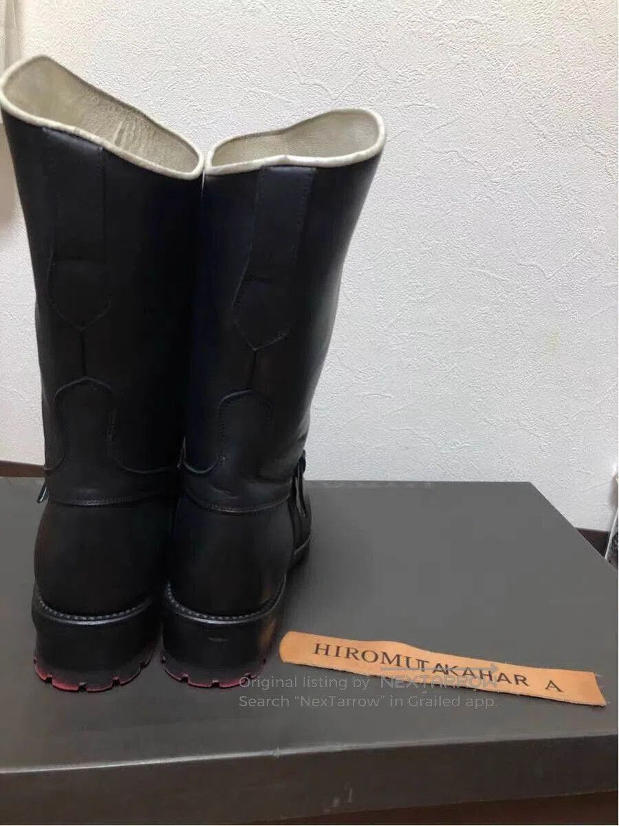 Roen Black Leather Buckle Boots Size 10. Size US 10 / EU 43 - 3 Thumbnail