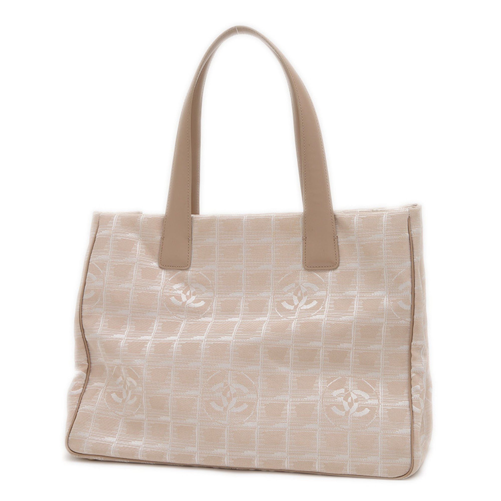 Chanel Travel Line Tote Mm Bag Beige A15991, Women's