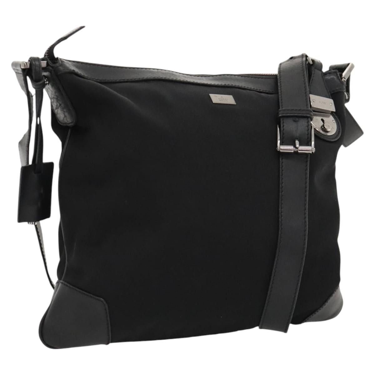 Gucci GUCCI Shoulder Bag Nylon Black Silver Size ONE SIZE - 1 Thumbnail