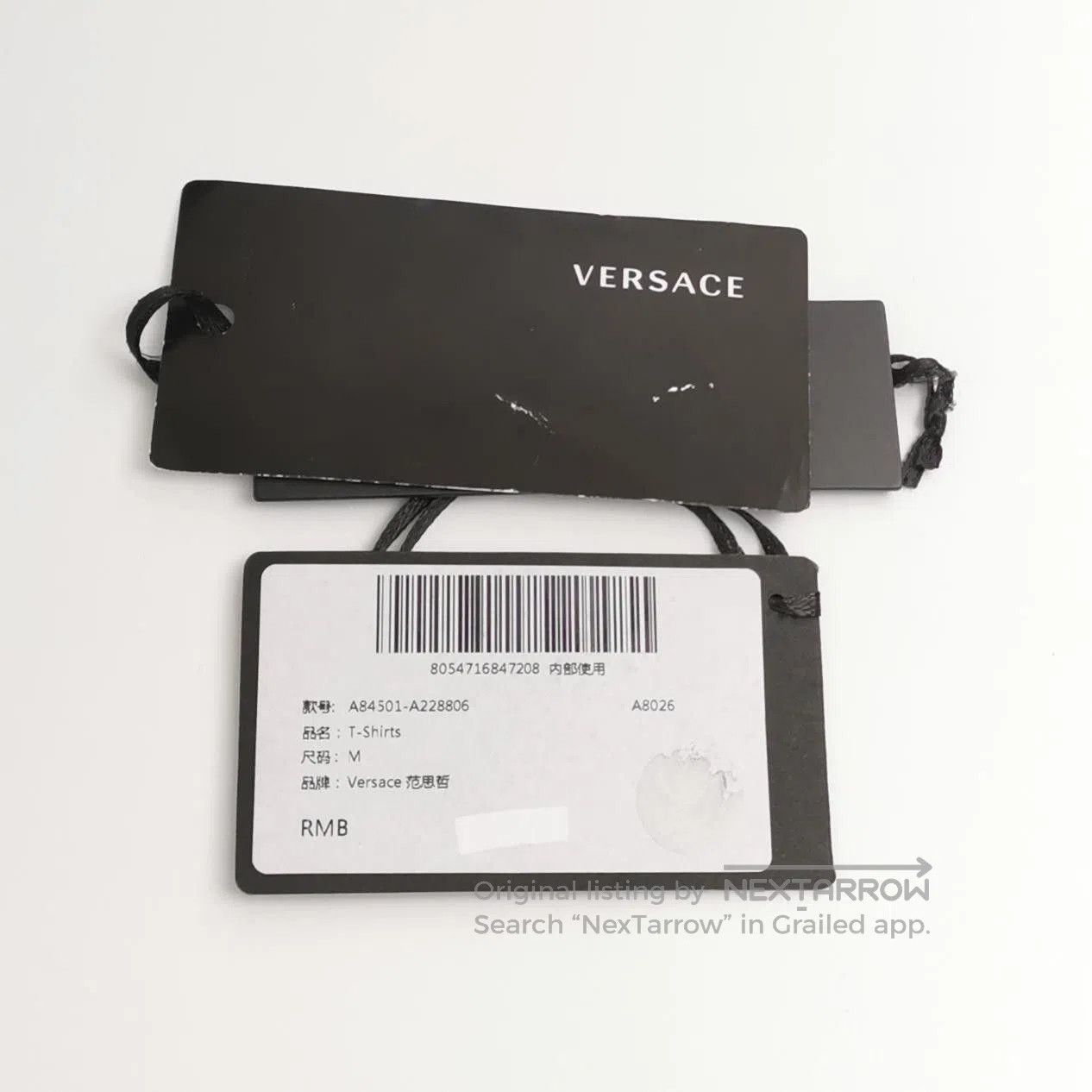 Versace Versace Cotton Colorblock Logo Crewneck T-Shirt M. Size US M / EU 48-50 / 2 - 2 Thumbnail