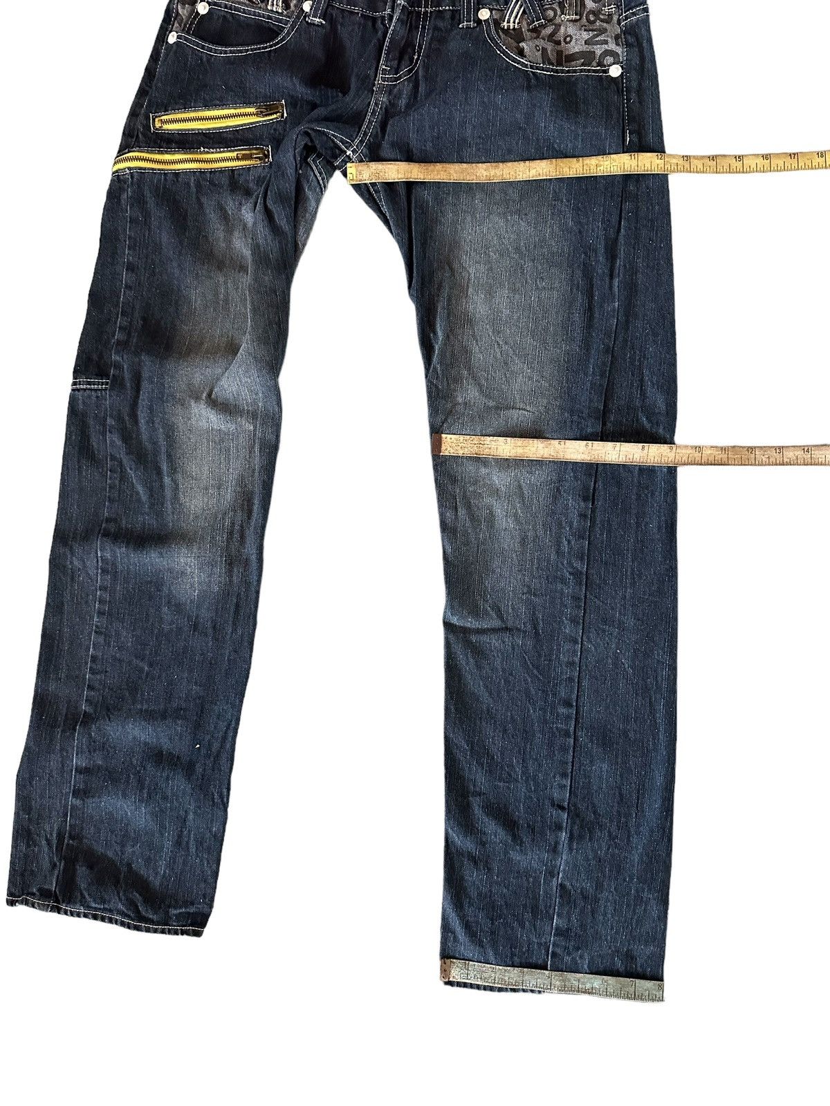 If Six Was Nine Dominate Doublewaist Denim Jeans Size US 32 / EU 48 - 20 Thumbnail