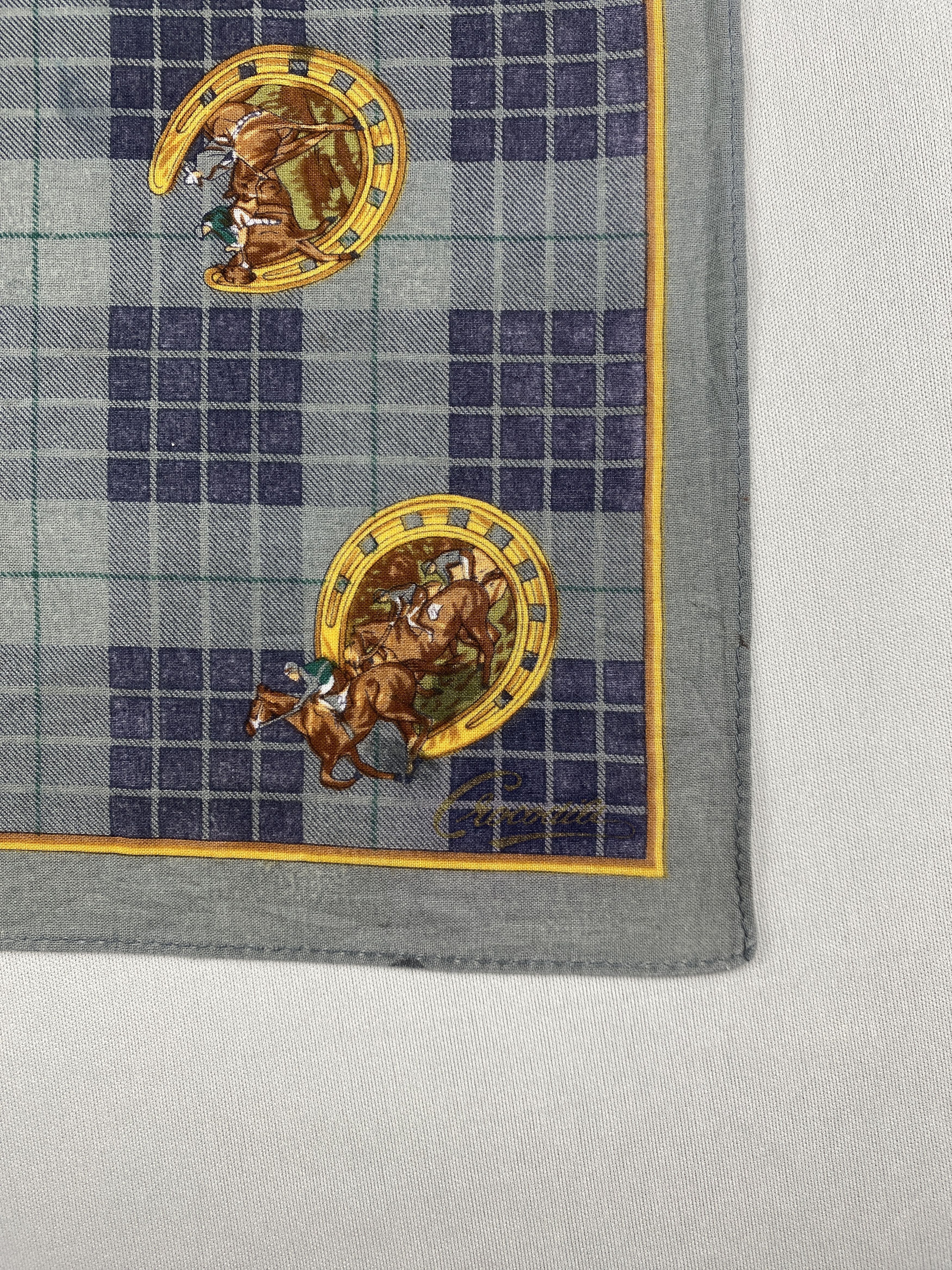 Japanese Brand Vintage Crocodile Handkerchief Pocket Square Bandana HM0030 Size ONE SIZE - 6 Thumbnail