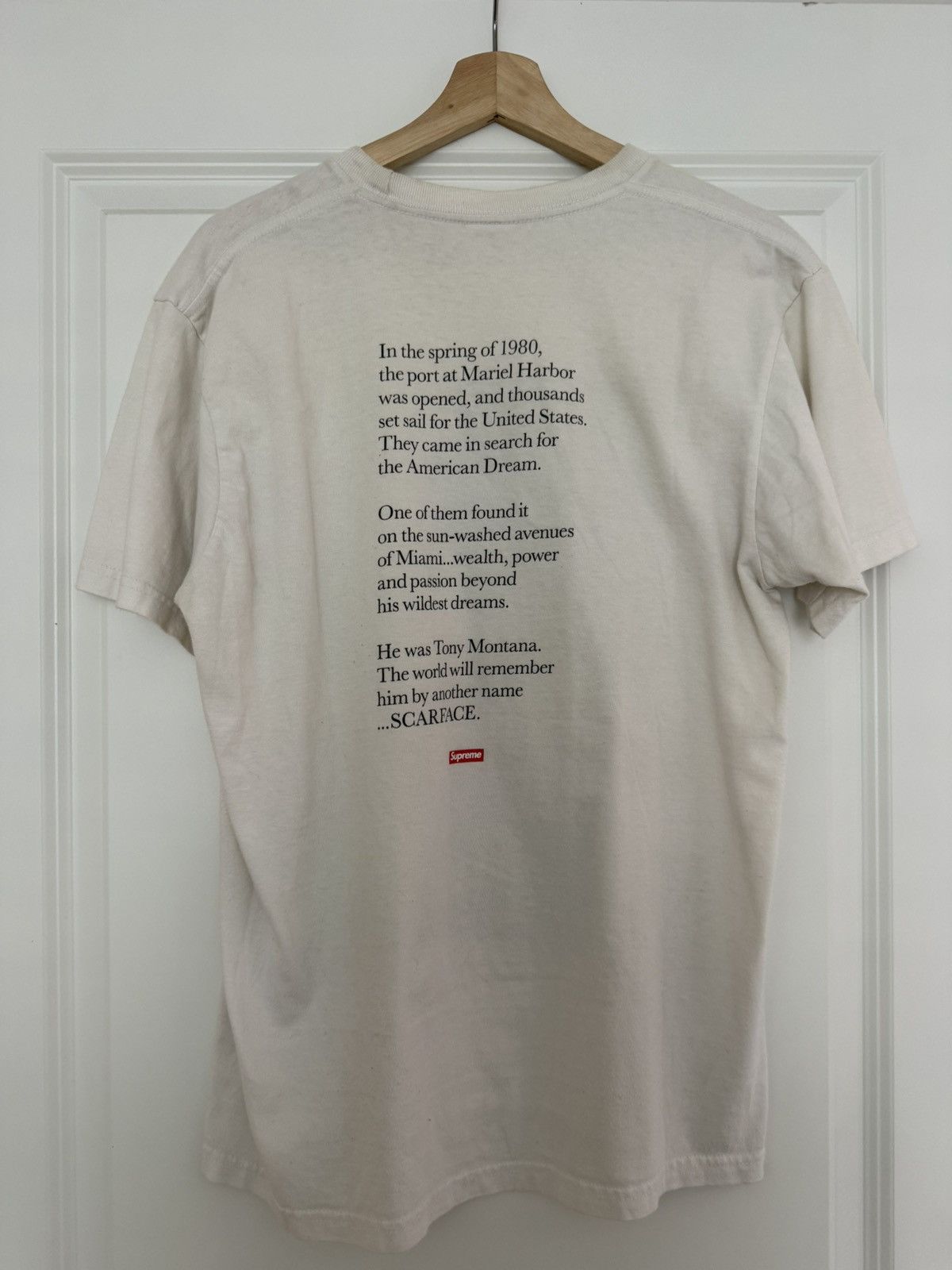 Supreme SUPREME SCARFACE SPLIT TEE SIZE M Size US M / EU 48-50 / 2 - 3 Thumbnail