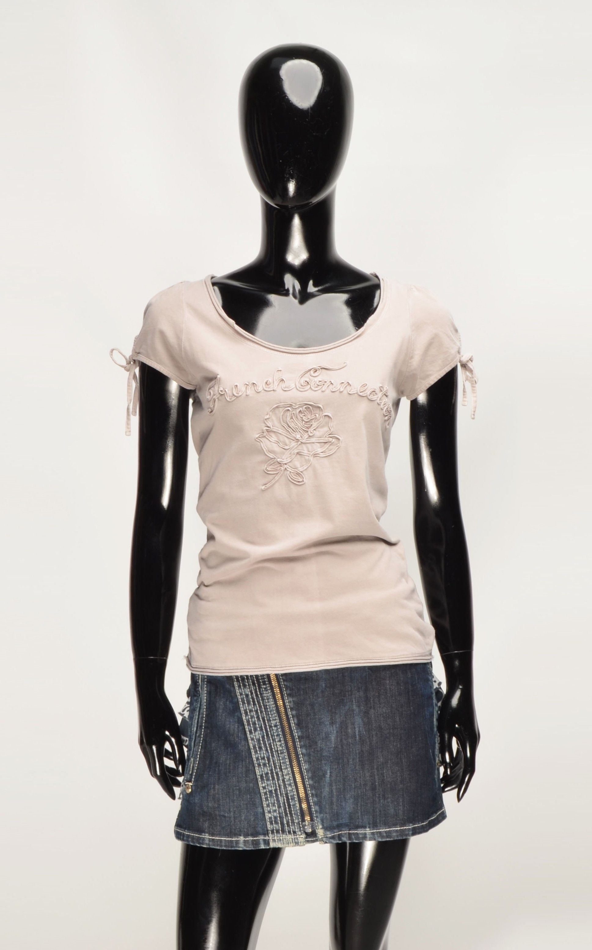 FCUK FCUK French Connection Y2K Coquette Garment Dyed Top Size S / US 4 / IT 40 - 1 Thumbnail