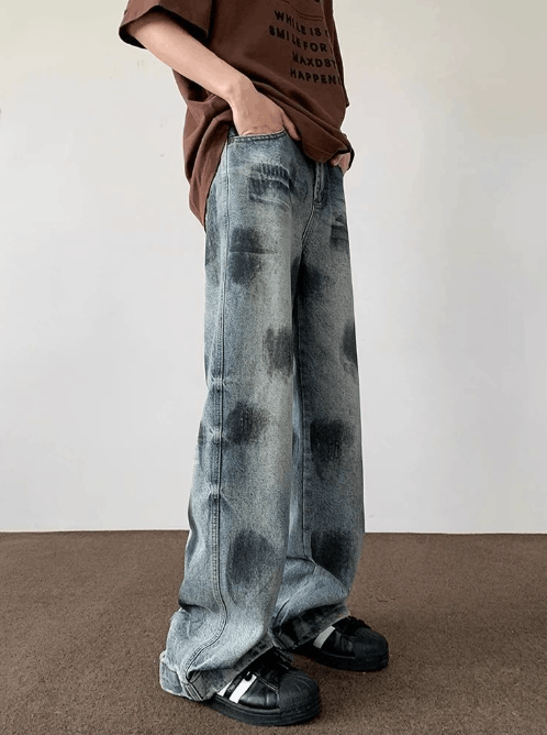 Japanese Brand × Jean American retro tie-dye washed ripped jeans Size US 32 / EU 48 - 2 Thumbnail