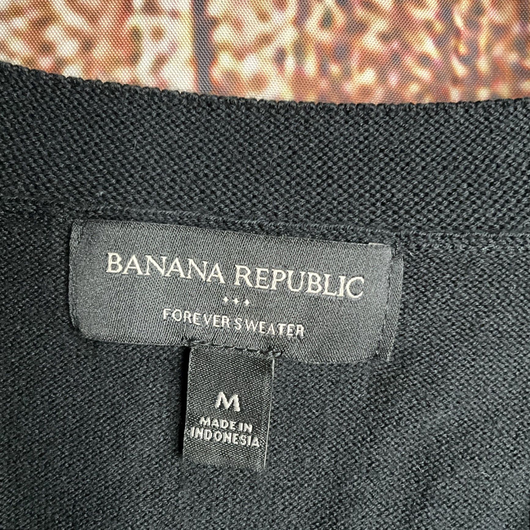 Banana Republic Banana Republic Women's Medium Black Forever Knit Sweater Size M / US 6-8 / IT 42-44 - 2 Thumbnail