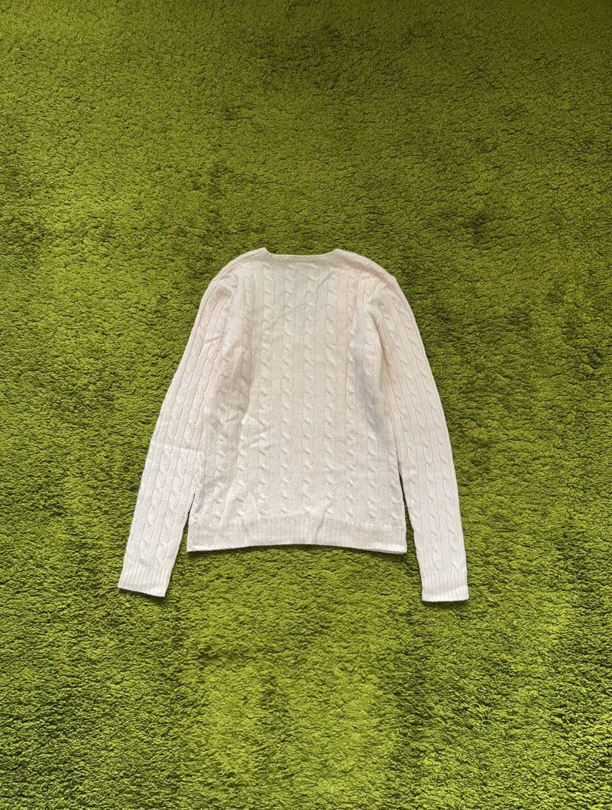 Ralph Lauren Ralph Lauren 100% cashmere cable knit sweater Size L / US 10 / IT 46 - 3 Thumbnail