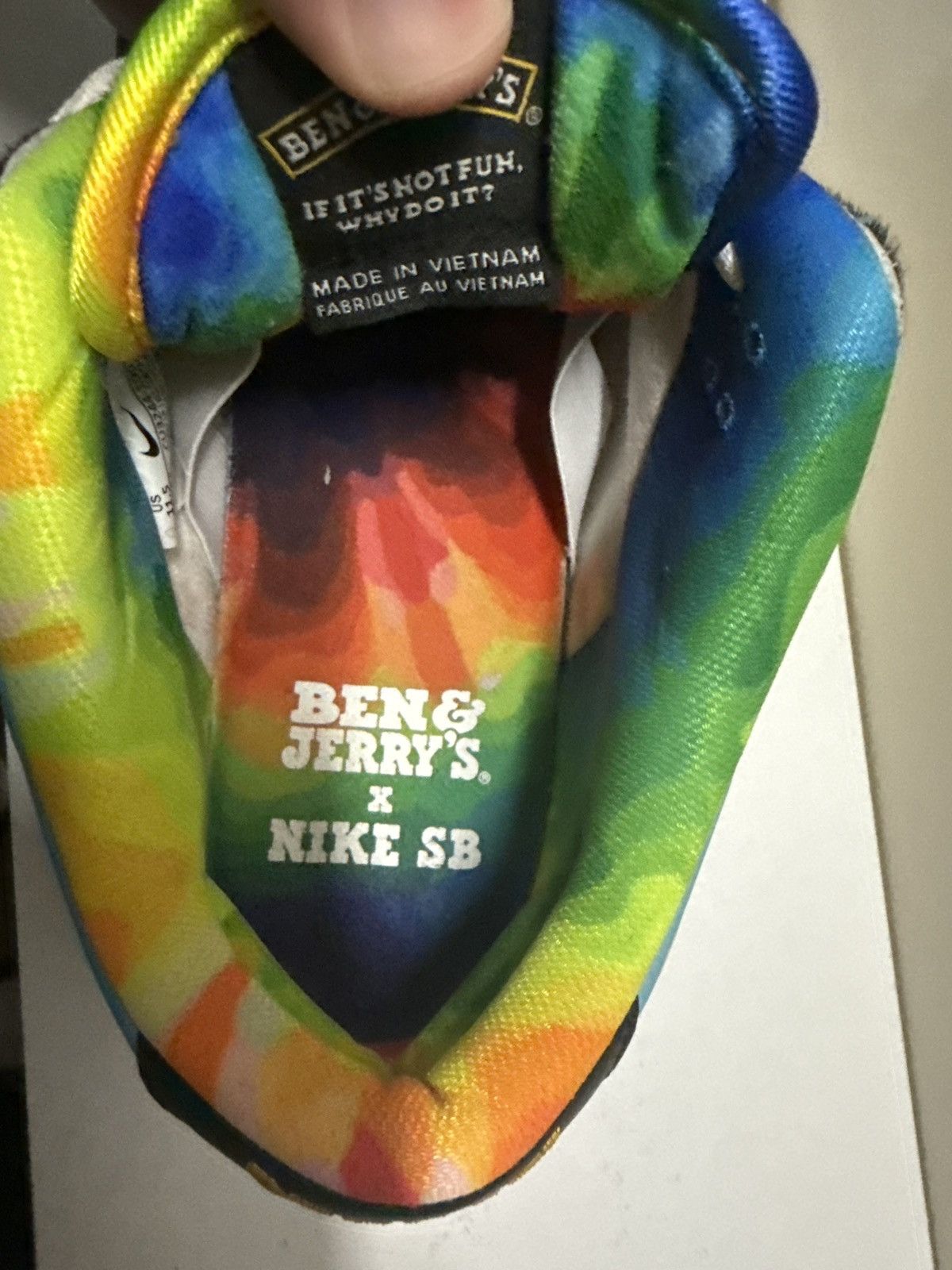 Nike SB Nike sb dunk low Ben & Jerry chunky dunky(special box) Size US 11.5 / EU 44-45 - 13 Thumbnail