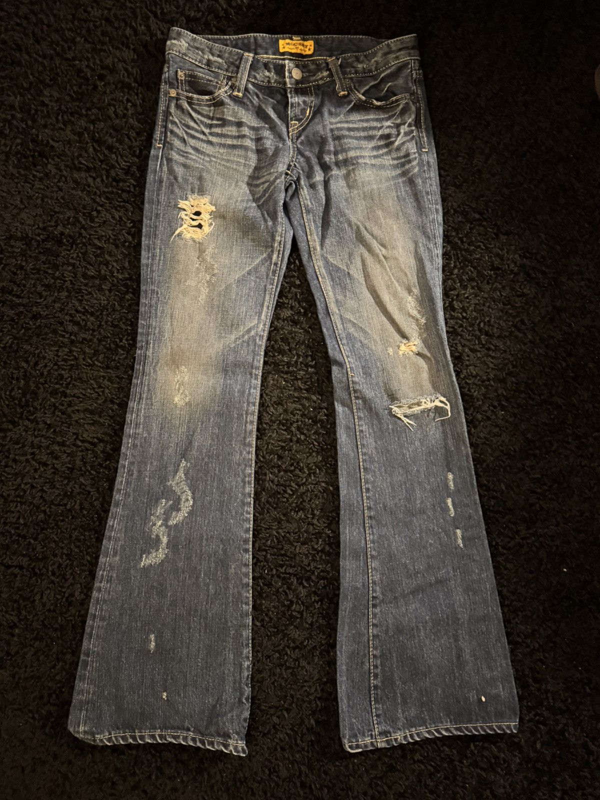 MOUSSY Flared Vintage Moussy Denim Jeans Size 25" / US 0 / IT 36 - 1 Thumbnail