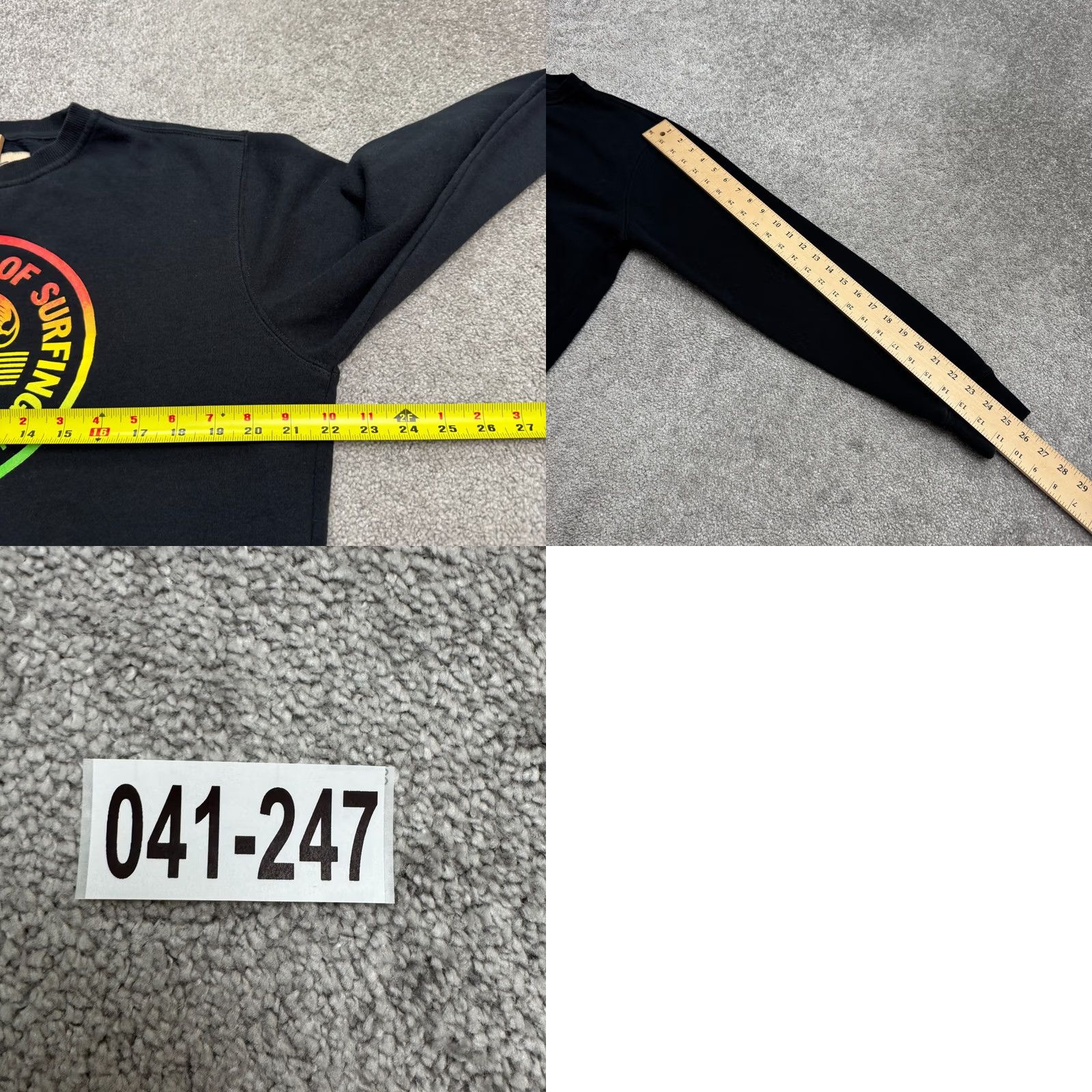Tommy Bahama Vans US Open Of Surfing 2015 Huntington Bleach Graphic Sweatshirt Mens Large Black Logo All Seasons Breathable Stretch Sweatshirt Men Size US L / EU 52-54 / 3 - 9 Thumbnail