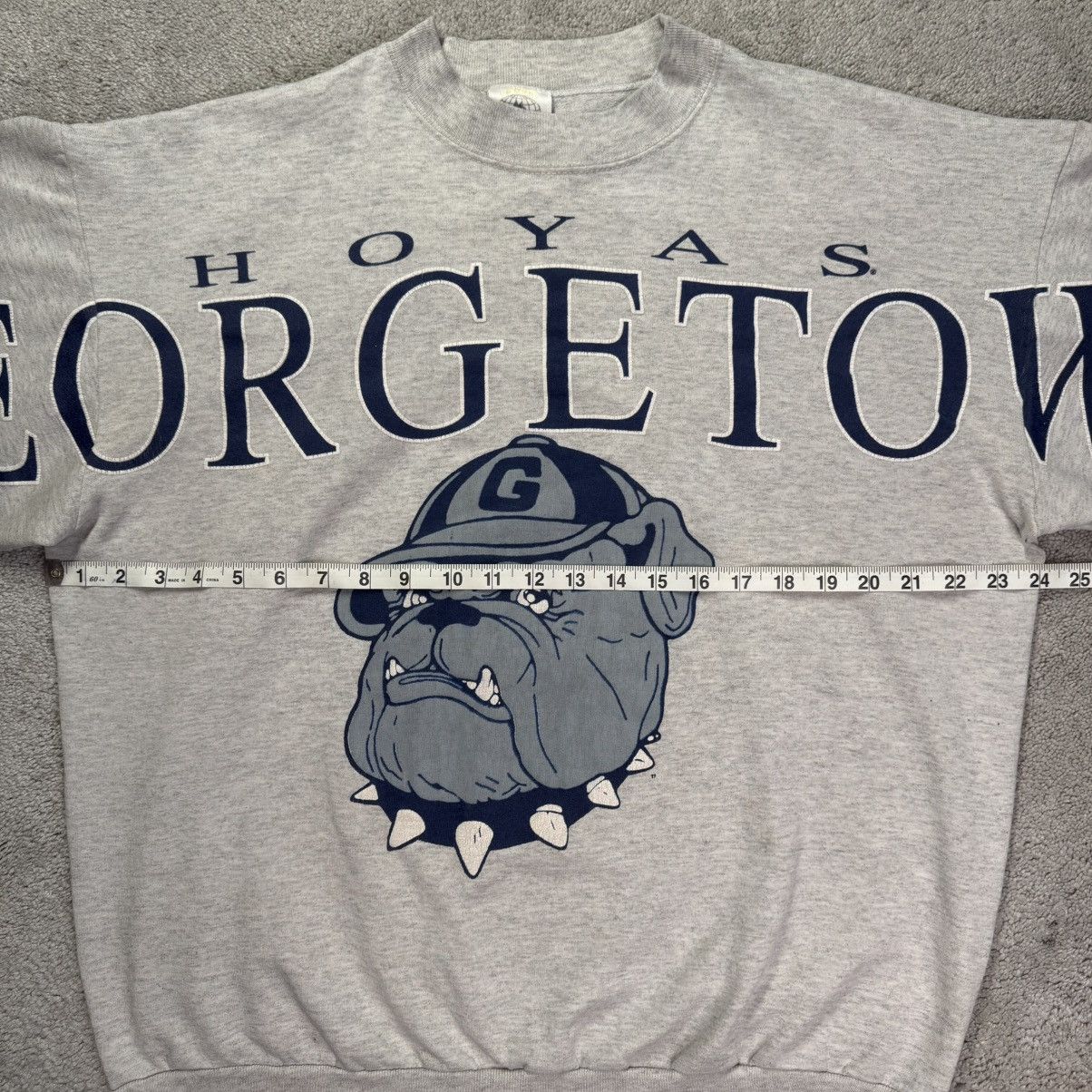 Other Vintage 90s Georgetown Hoyas Gray Crewneck OSFM (L/XL) Size US L / EU 52-54 / 3 - 4 Thumbnail