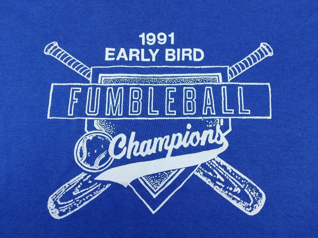 Russell Athletic × Vintage Vintage 90s Russell Athletic 1991 FUMBLEBALL Champions TEE Size US XL / EU 56 / 4 - 2 Thumbnail