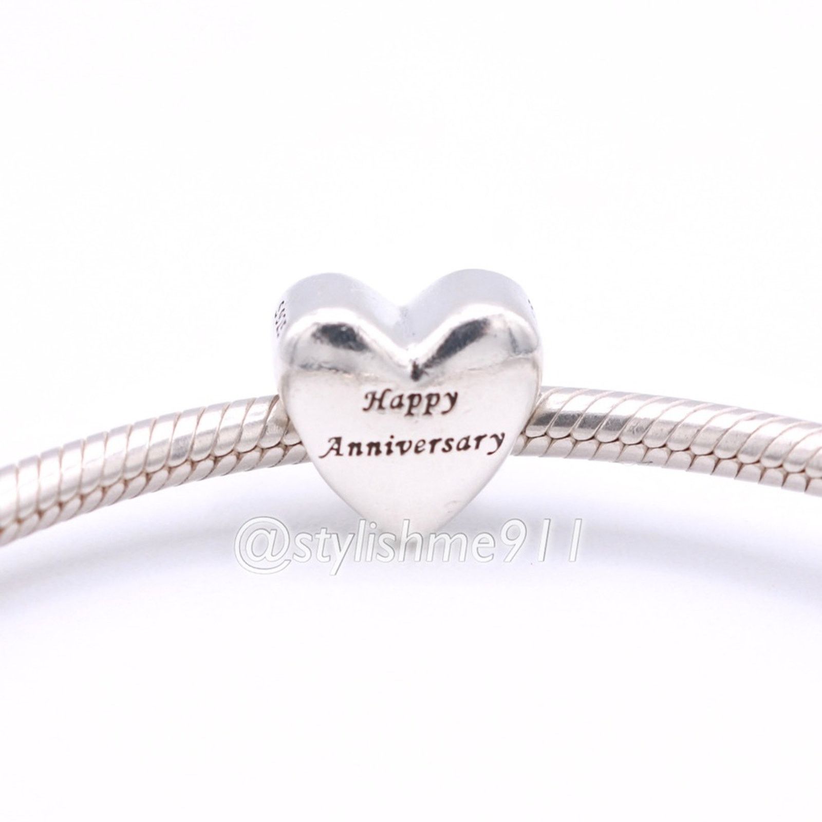 pandora Authentic Pandora Happy Anniversary Heart Charm - 791290 Size ONE SIZE - 2 Thumbnail