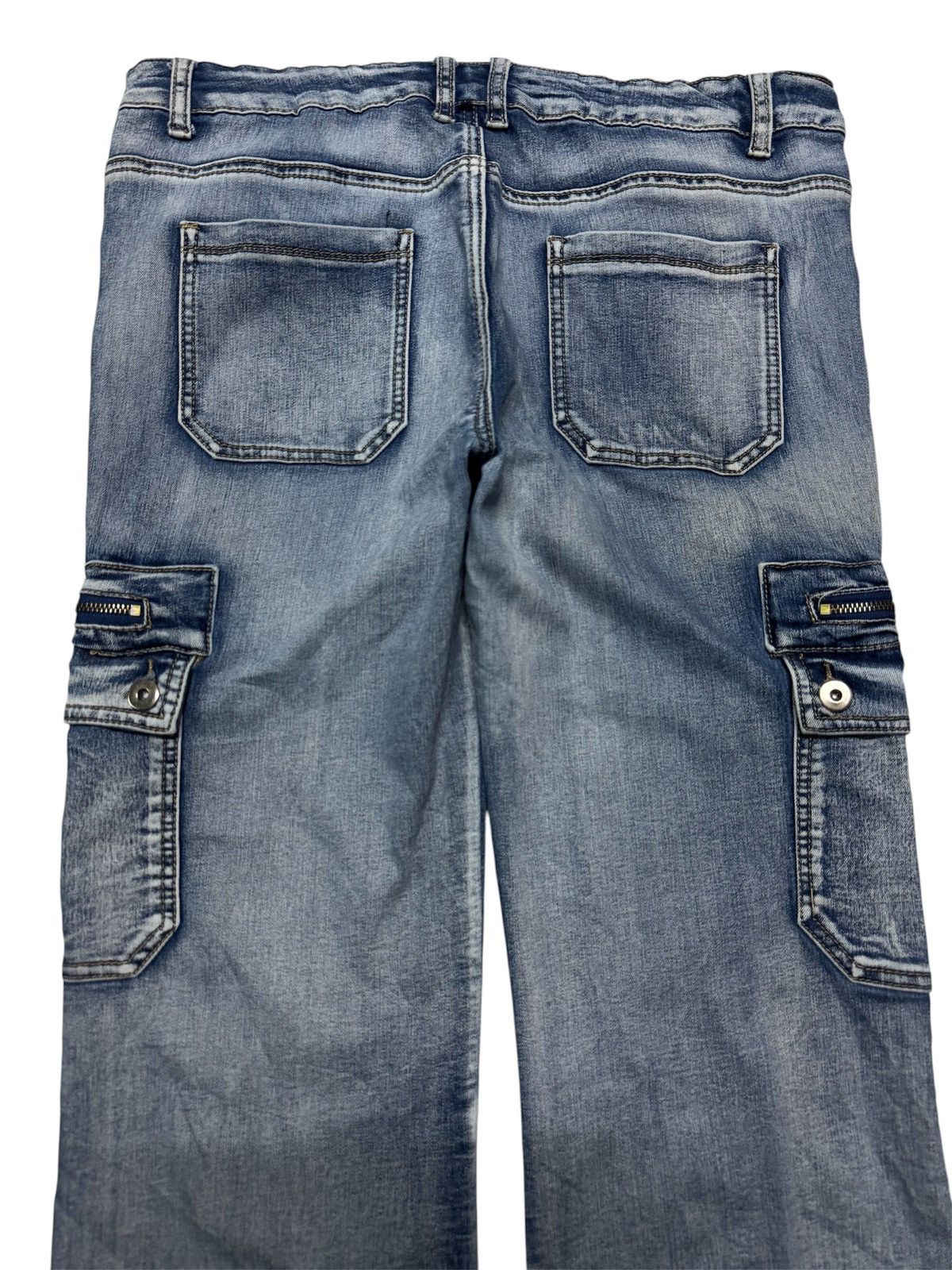 20471120 VINTAGE FLARED GLAMOUR OUTFITTERS SICK WASHED CARGO PUNK Size US 33 - 15 Thumbnail