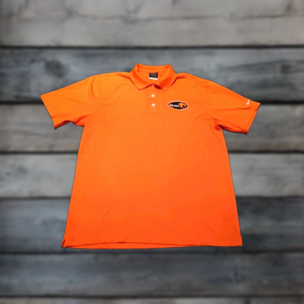 Nike Nike Dri-fit Polo Golf Shirt The Beast Embroidered Orange EUC Size L Men's Nike Dri-FIT Polo Golf Shirt The Beast Embroidered Orange L Size US L / EU 52-54 / 3 - 1 Thumbnail