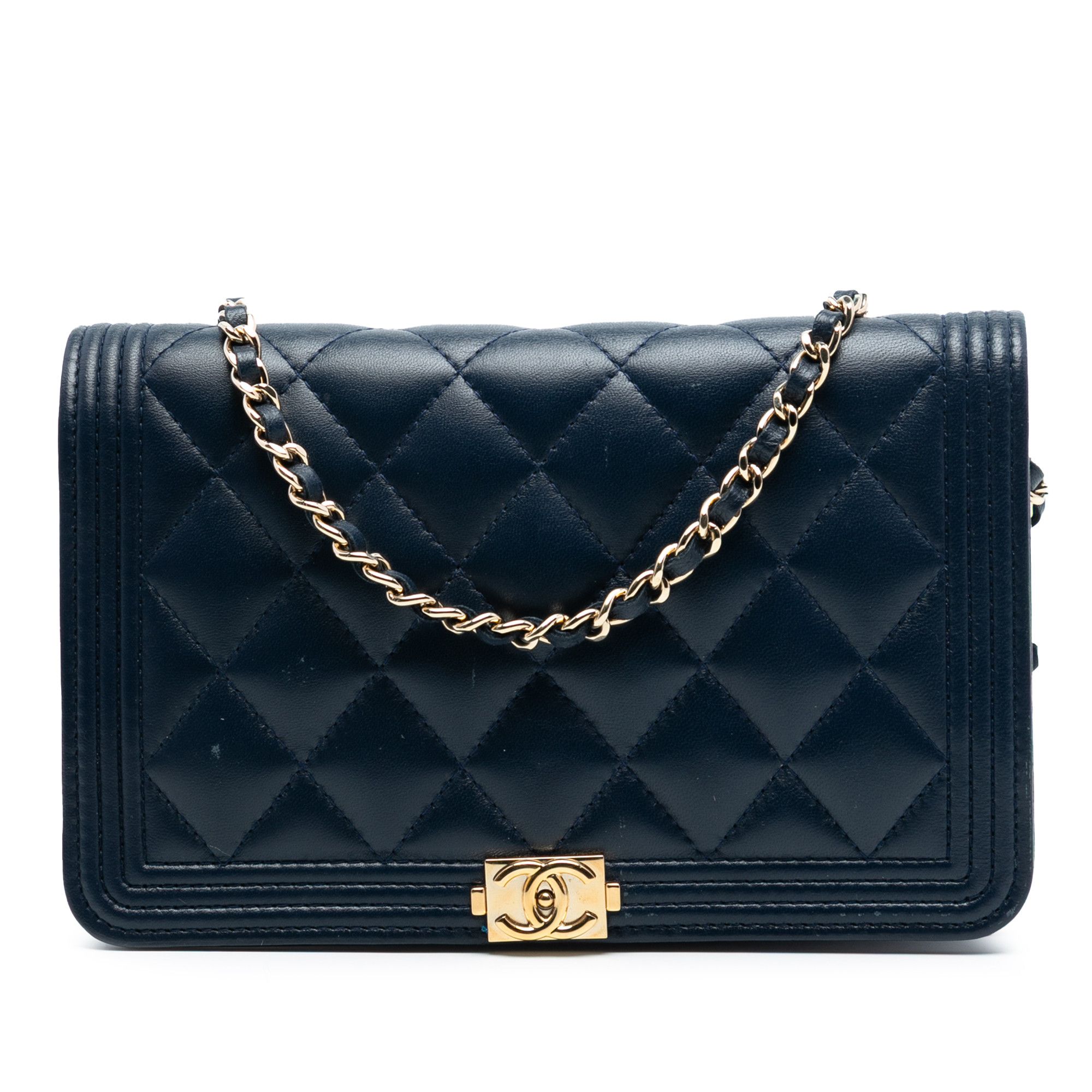 Chanel Chanel Quilted Lambskin Boy Wallet On Chain Size ONE SIZE - 1 Thumbnail