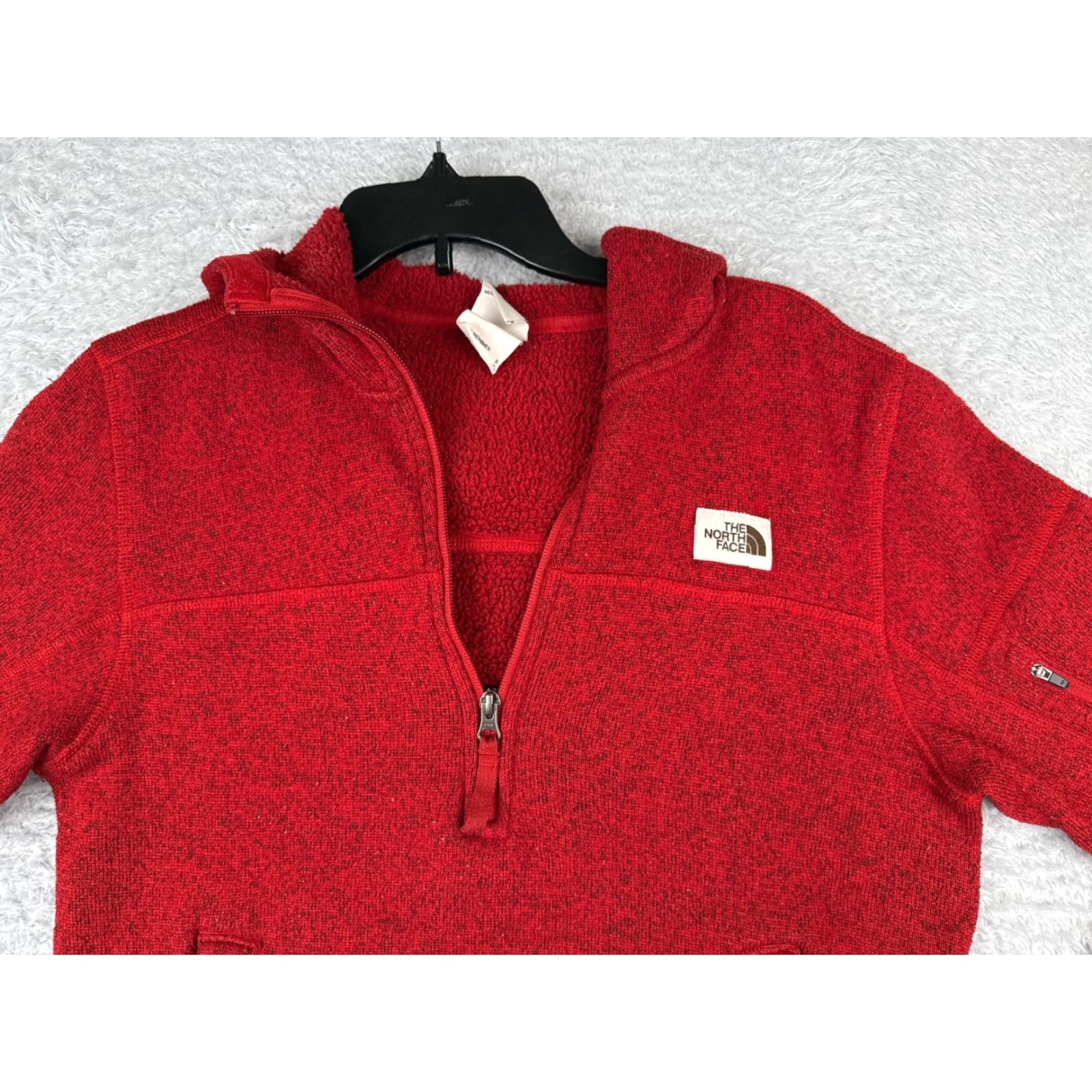 The North Face The North Face Hoodie Men Small Red Pullover Knit 1/4 Zip Size US S / EU 44-46 / 1 - 4 Thumbnail