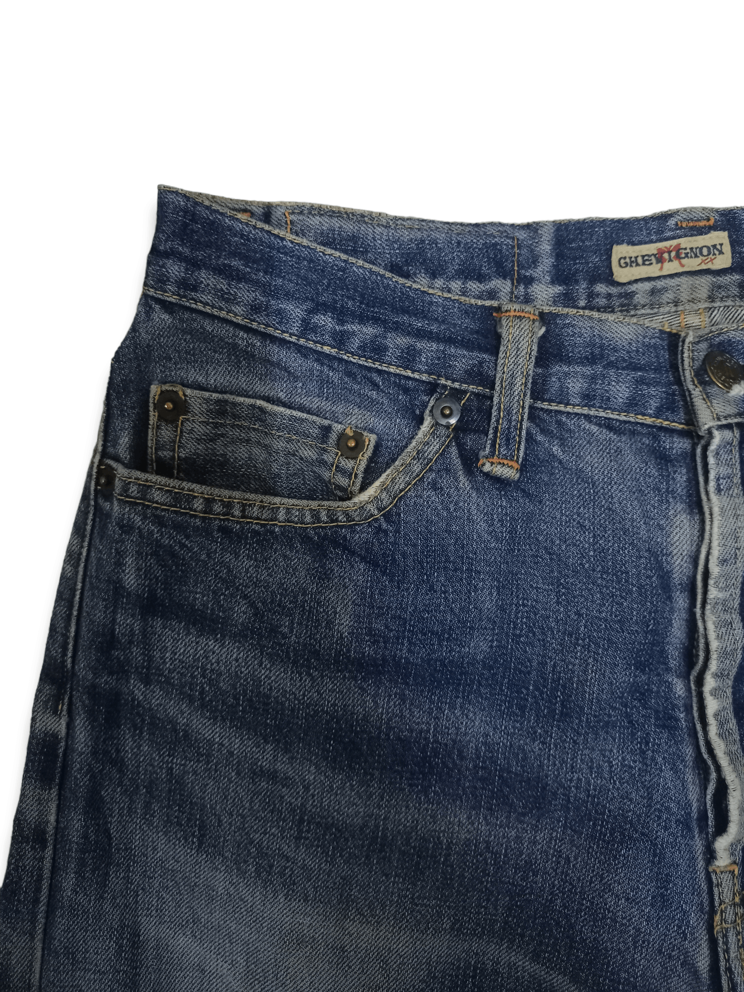 Chevignon Vintage Chevignon Blue Wash Distressed Loose Jeans Size US 28 / EU 44 - 7 Thumbnail