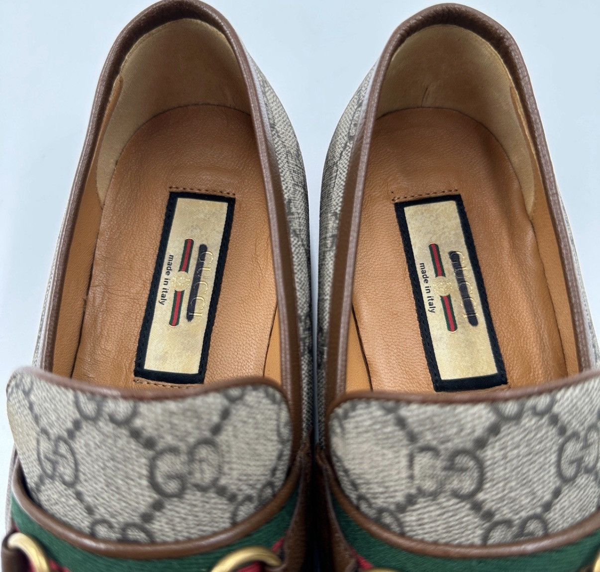 Gucci Gucci/Horsebit GG Monogram Loafers K12 Size US 9.5 / IT 39.5 - 5 Thumbnail