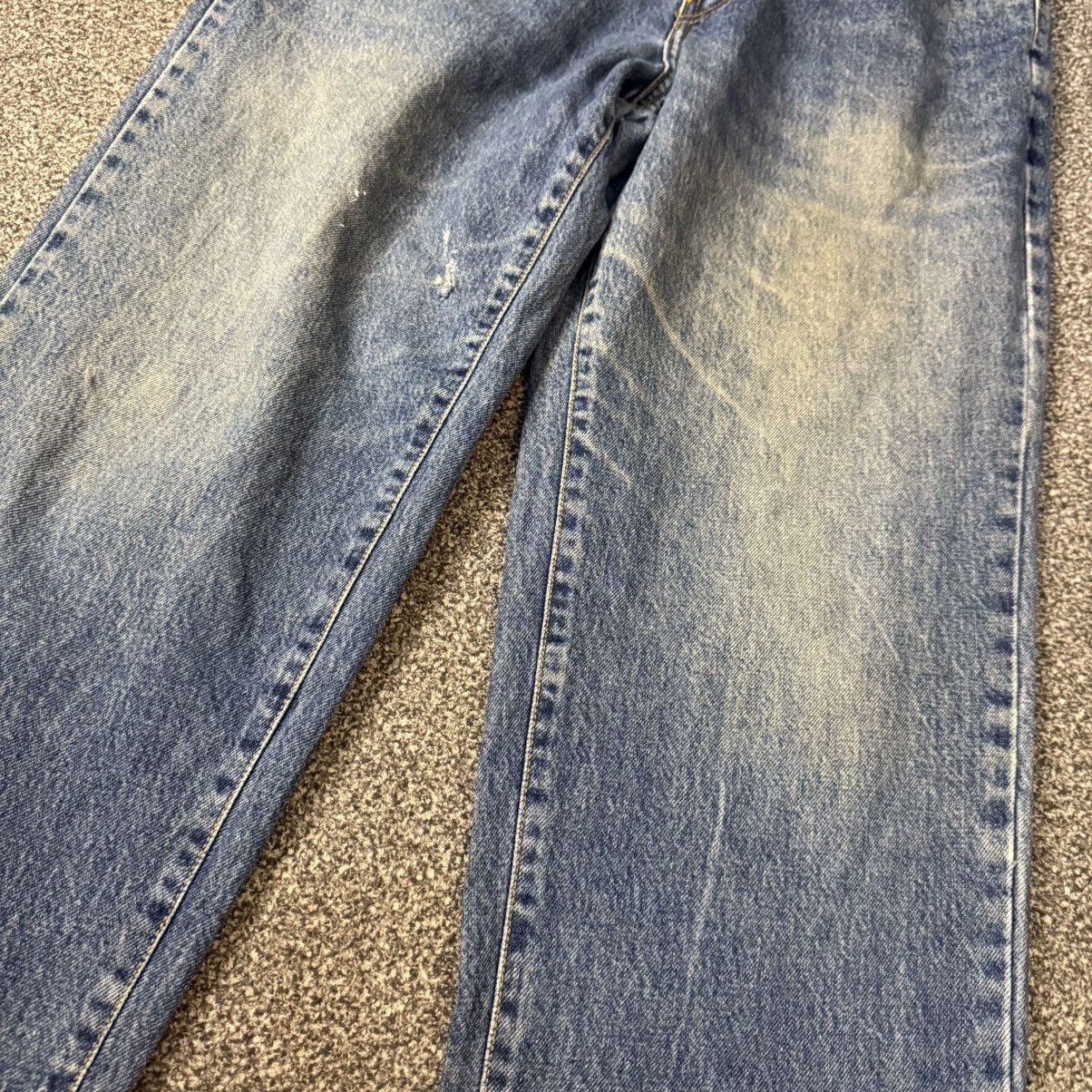 🔥🇺🇸 90s Blue Way Aging Wash Denim Made in Usa W36