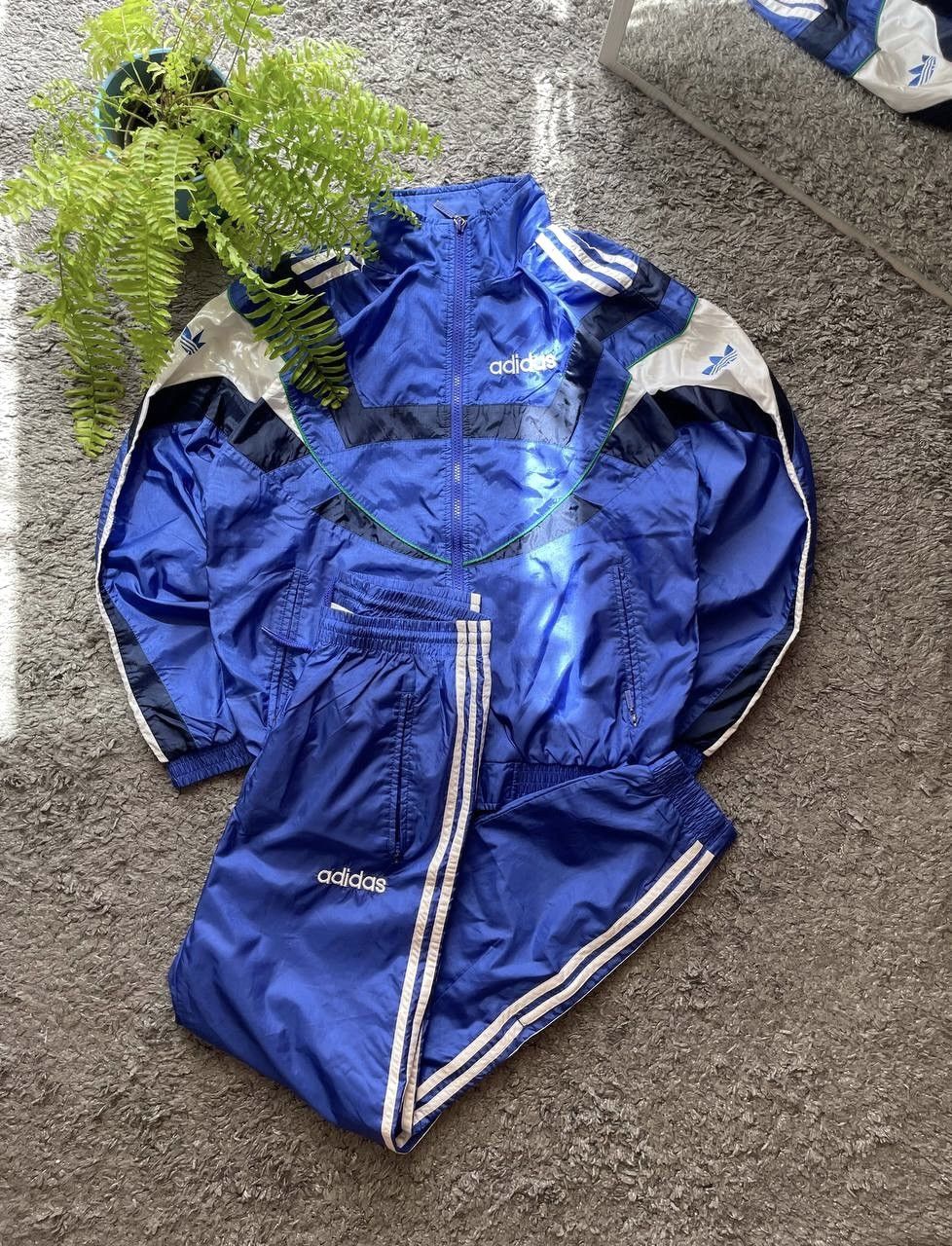 Adidas × Vintage 90s Adidas Suit Vintage Streetwear Logo Rare Neylon Oversize Size US M / EU 48-50 / 2 - 1 Thumbnail