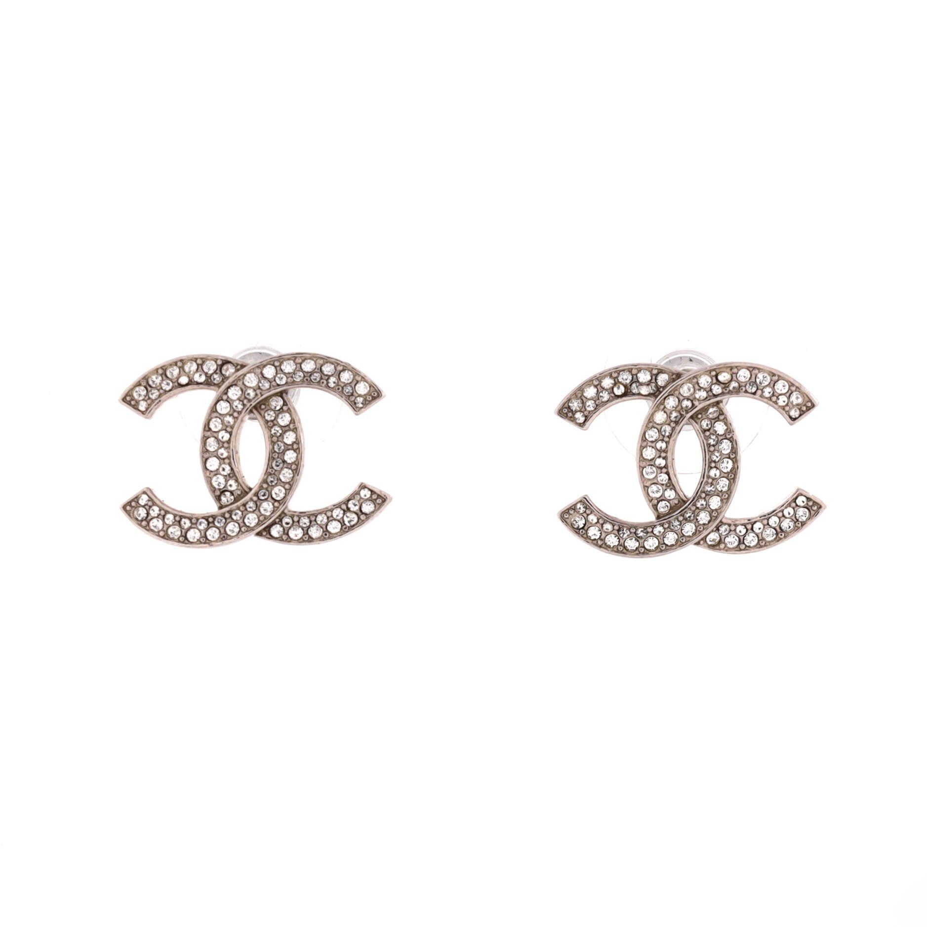 Chanel CC Stud Earrings Size ONE SIZE - 1 Thumbnail