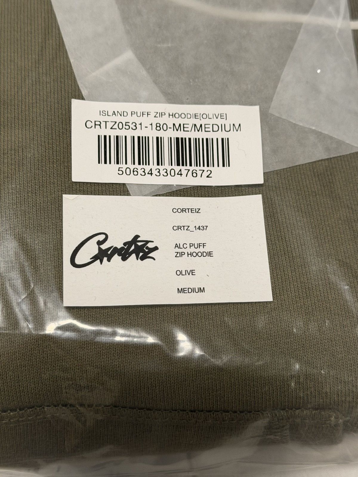 Corteiz Corteiz Island Puff Print Tracksuit Sweatsuit Olive Size M Size US M / EU 48-50 / 2 - 6 Thumbnail