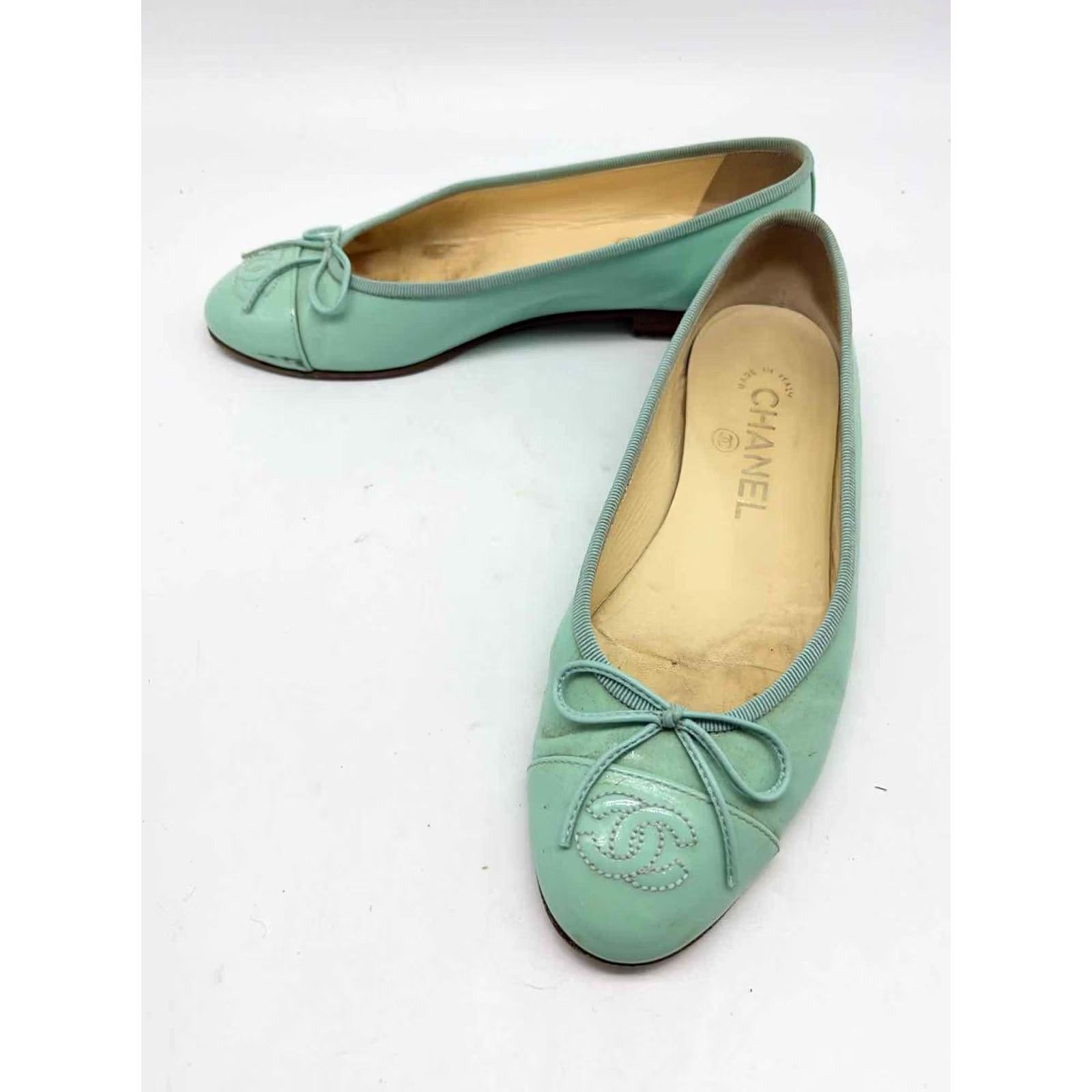 Chanel Chanel Blue Slip On Flats 36 Size US 6 / IT 36 - 2 Thumbnail