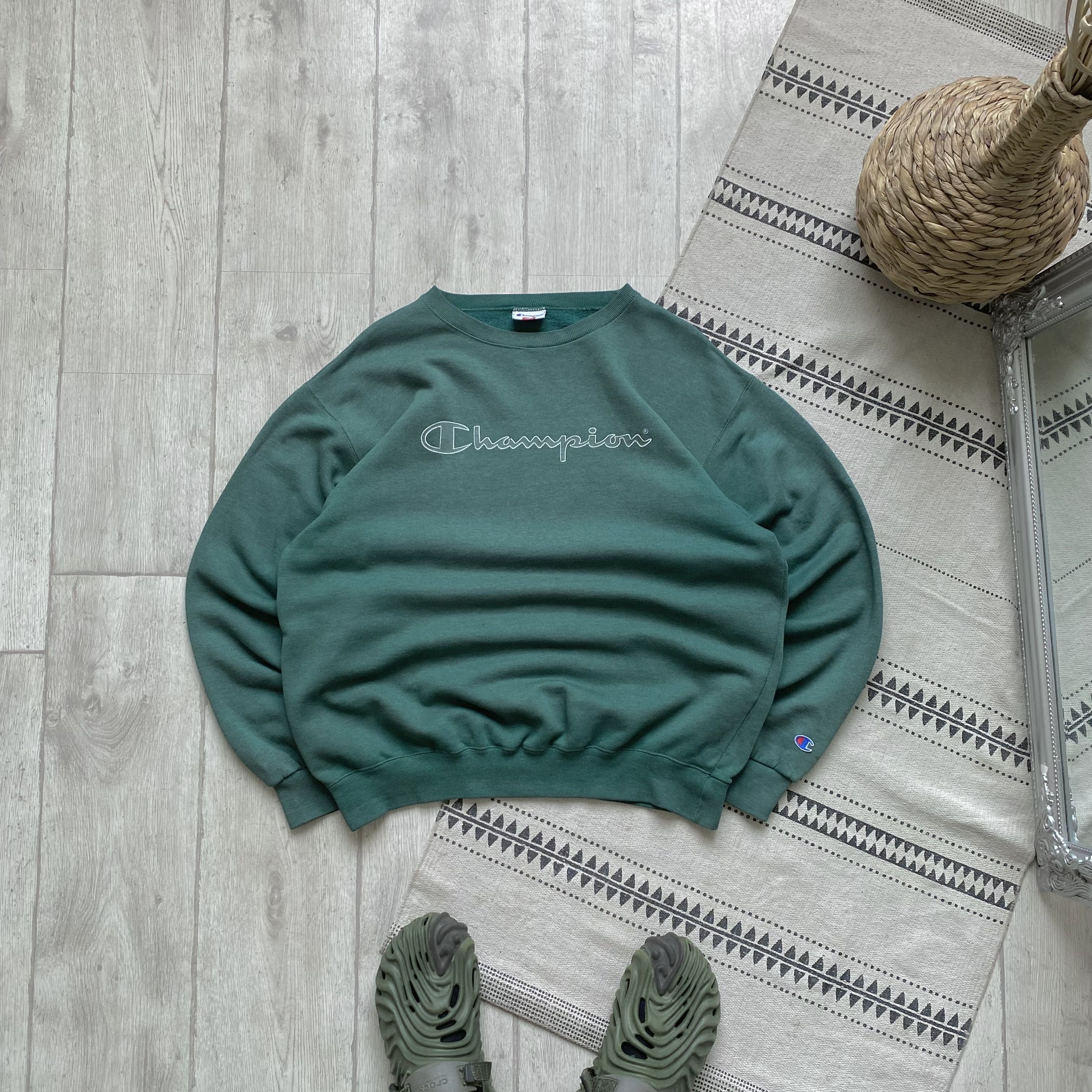 Champion Vintage 90s Champion Sweatshirt center logo Size US L / EU 52-54 / 3 - 1 Thumbnail