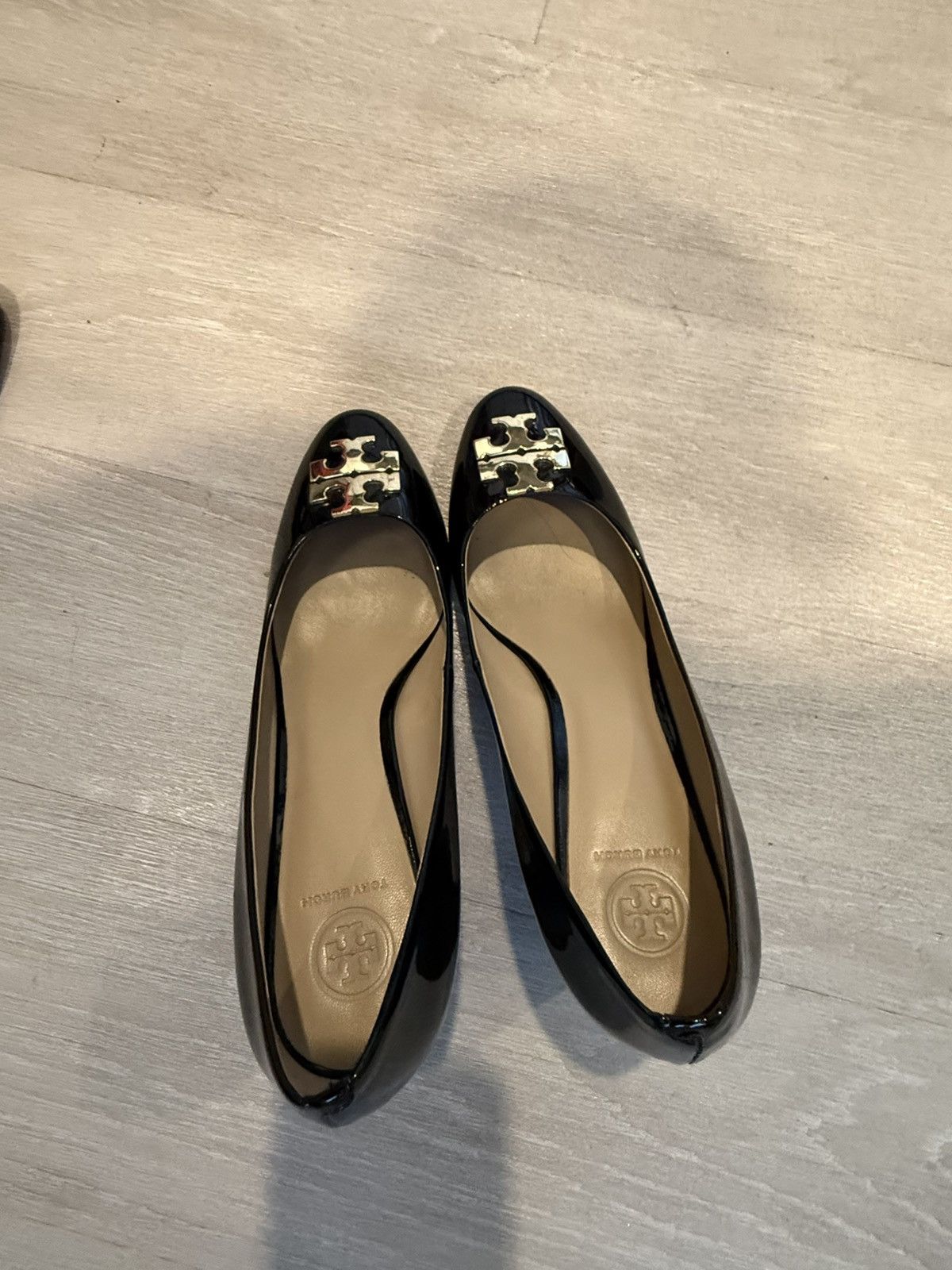 Tory Burch Tory Burch Black Patent Leather Buckle Block Heel Pumps Size US 9.5 / IT 39.5 - 3 Thumbnail
