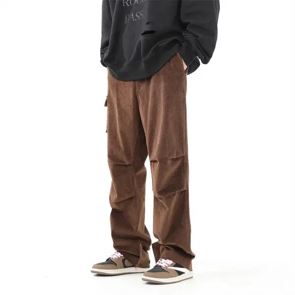 Japanese Brand Kinuka x Juri Brown Corduroy Pleated Pants Size US 34 / EU 50 - 5 Thumbnail