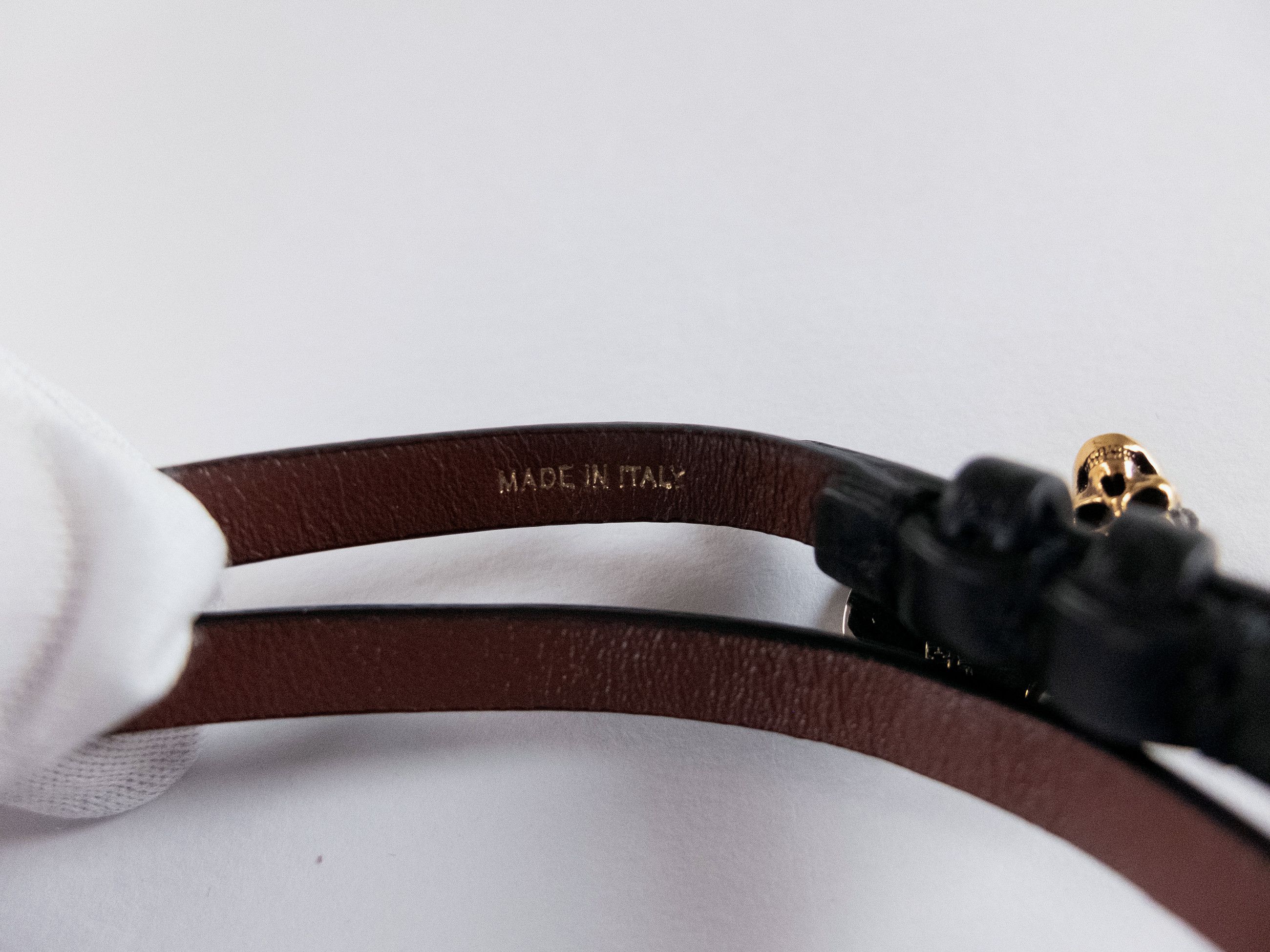 Alexander McQueen ALEXANDER MCQUEEN black 3x wrap studded leather bracelet q Size ONE SIZE - 7 Thumbnail